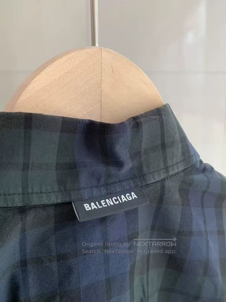 Balenciaga Balenciaga Plaid Shirt Size XS / US 0-2 / IT 36-38 - 4 Thumbnail