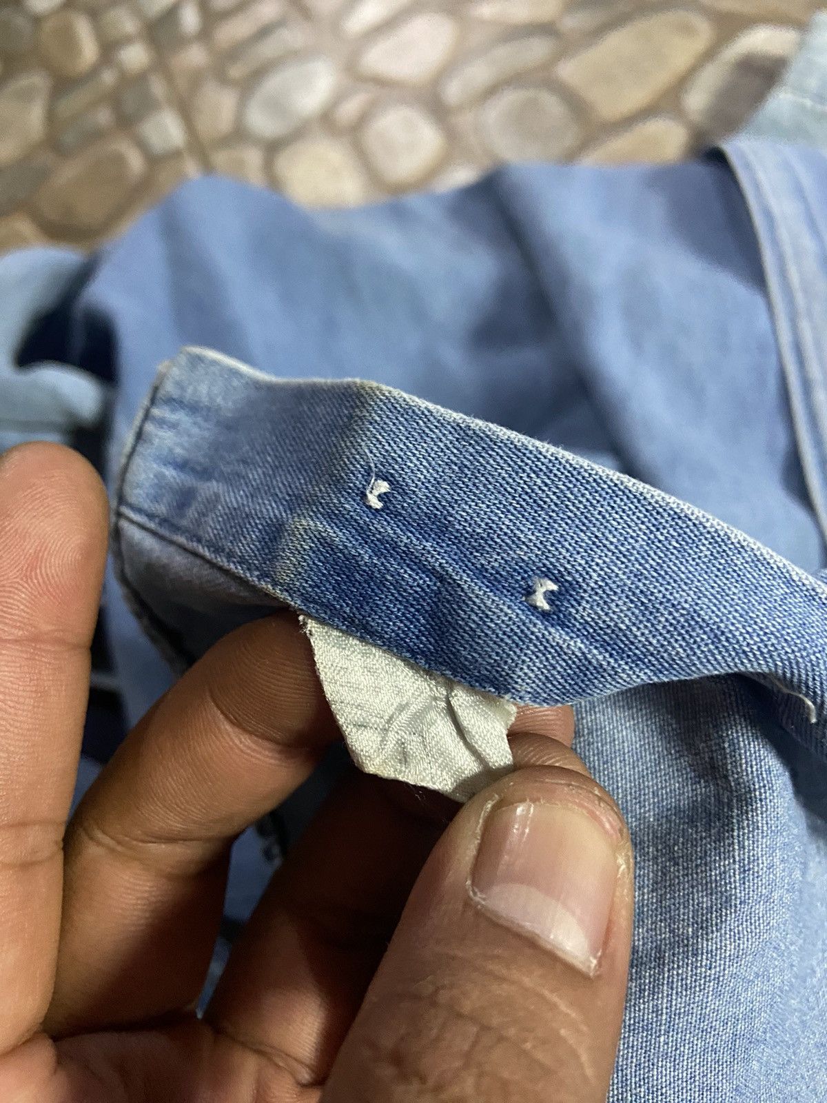 Burberry VTG over size Burberry long shirt denim Size US L / EU 52-54 / 3 - 9 Thumbnail