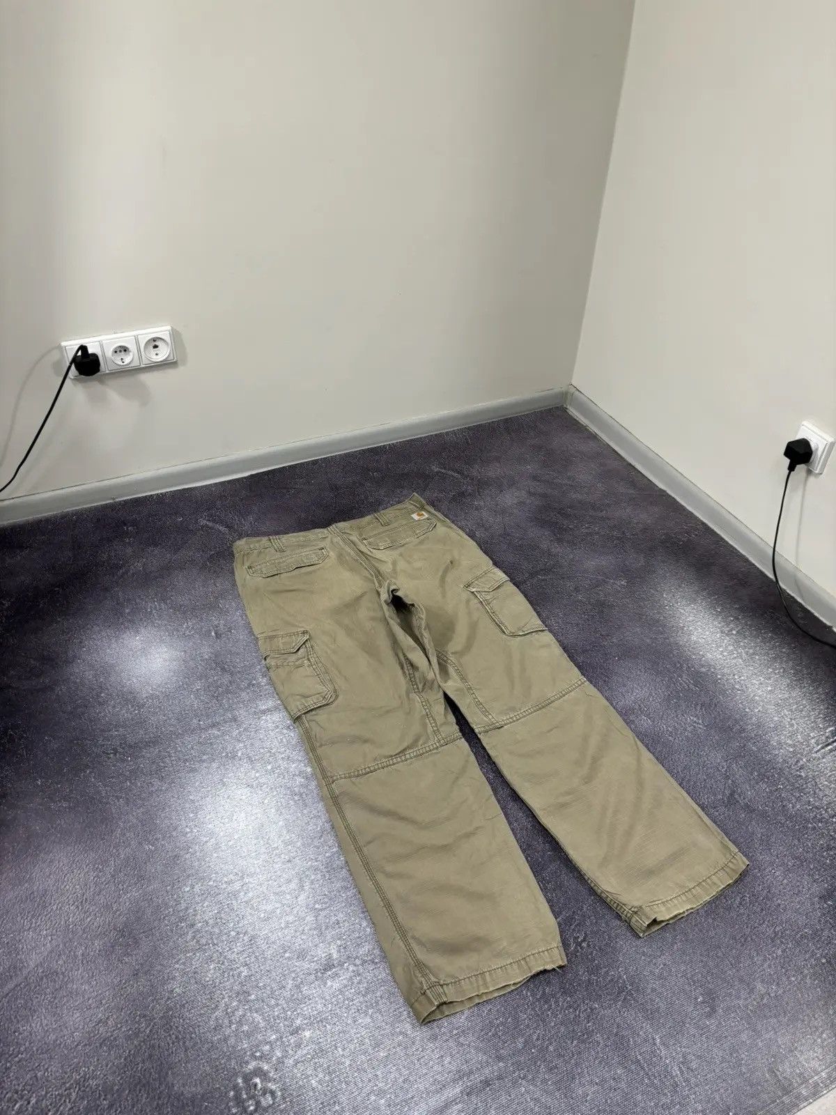 Carhartt × Vintage Vintage Carhartt American Aviation Khaki Baggy Cargo Pants Size US 38 / EU 54 - 3 Thumbnail