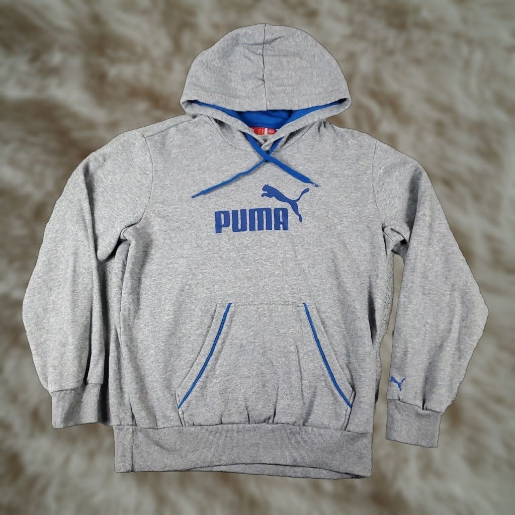 Puma Puma Womens Large Gray Sweater Ladies Pullover Hoodie Sweatshirt Size L / US 10 / IT 46 - 1 Thumbnail