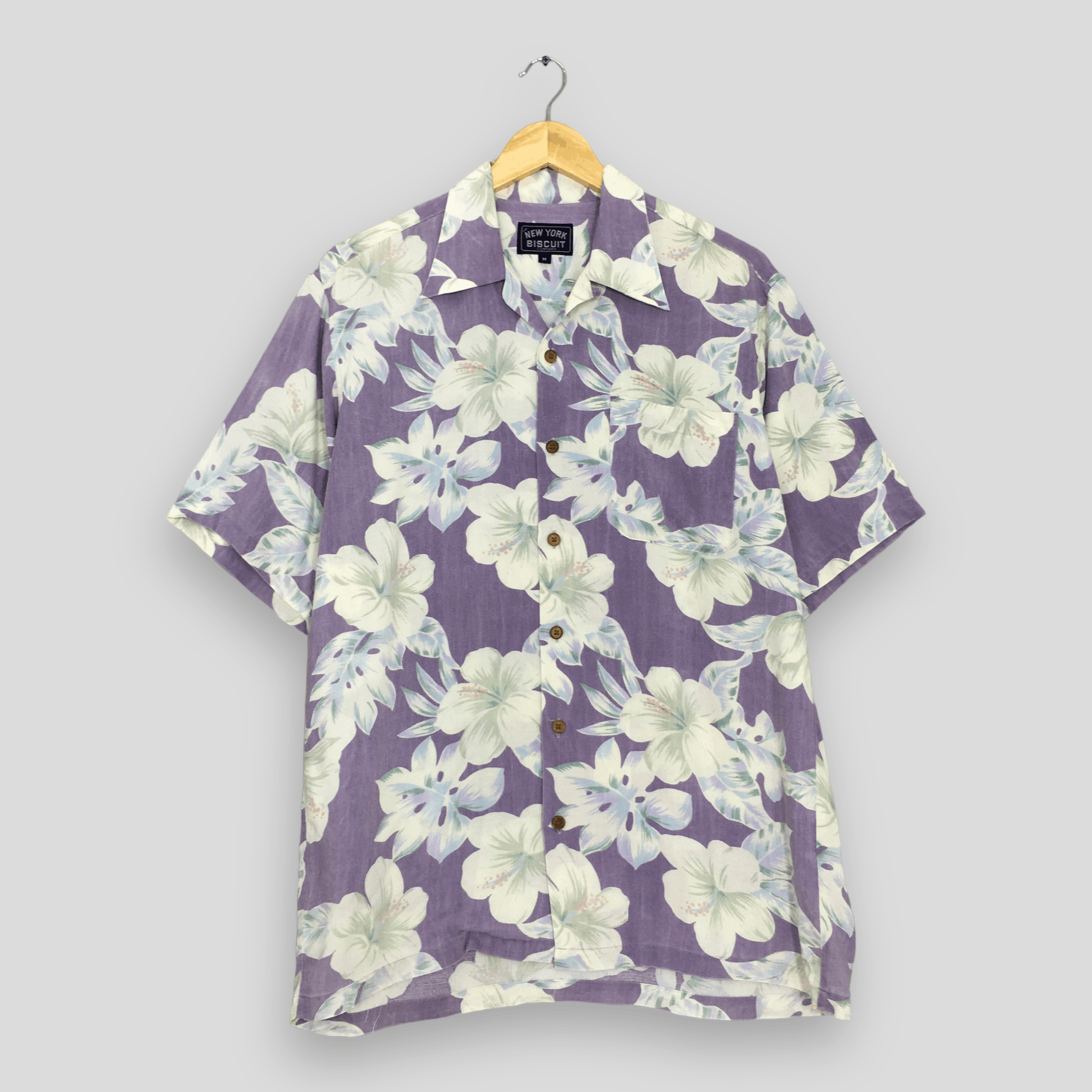 Vintage Vintage New York Biscuit Hawaiian Floral Rayon Shirt Medium Size US M / EU 48-50 / 2 - 1 Thumbnail