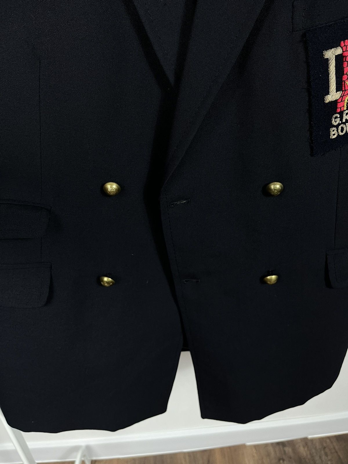 Other Vintage GRFC Bowls Double Breasted Blazer Navy Wool Blend Size 40R - 11 Thumbnail