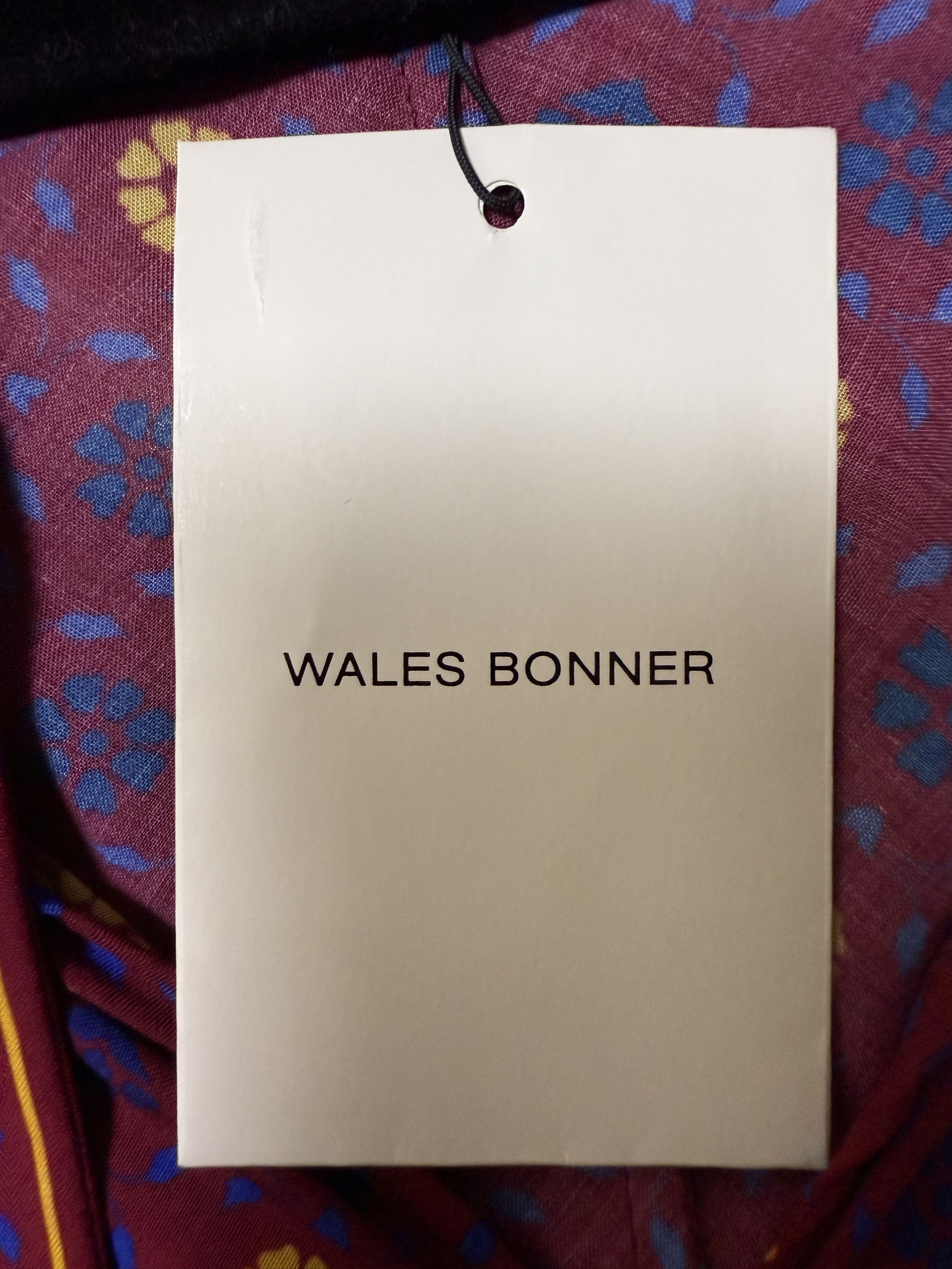 Wales Bonner $1040 Wales Bonner Madras Floral Print Tie-Neck Midi Dress Size XS / US 0-2 / IT 36-38 - 9 Thumbnail