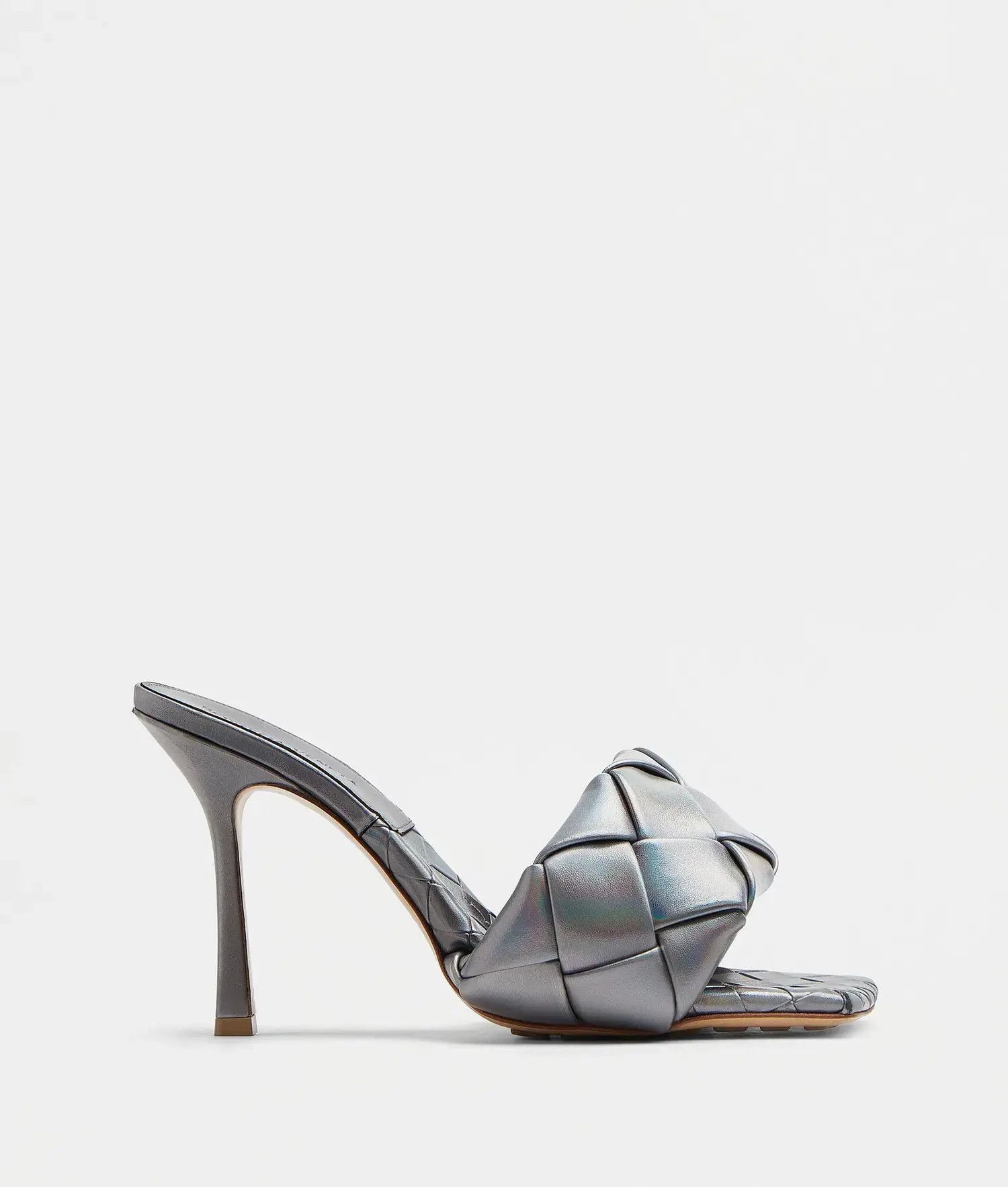 Bottega Veneta o1n1vont1024 Lido Sandals Mules in Slate Grey Size US 5 / IT 35 - 1 Thumbnail