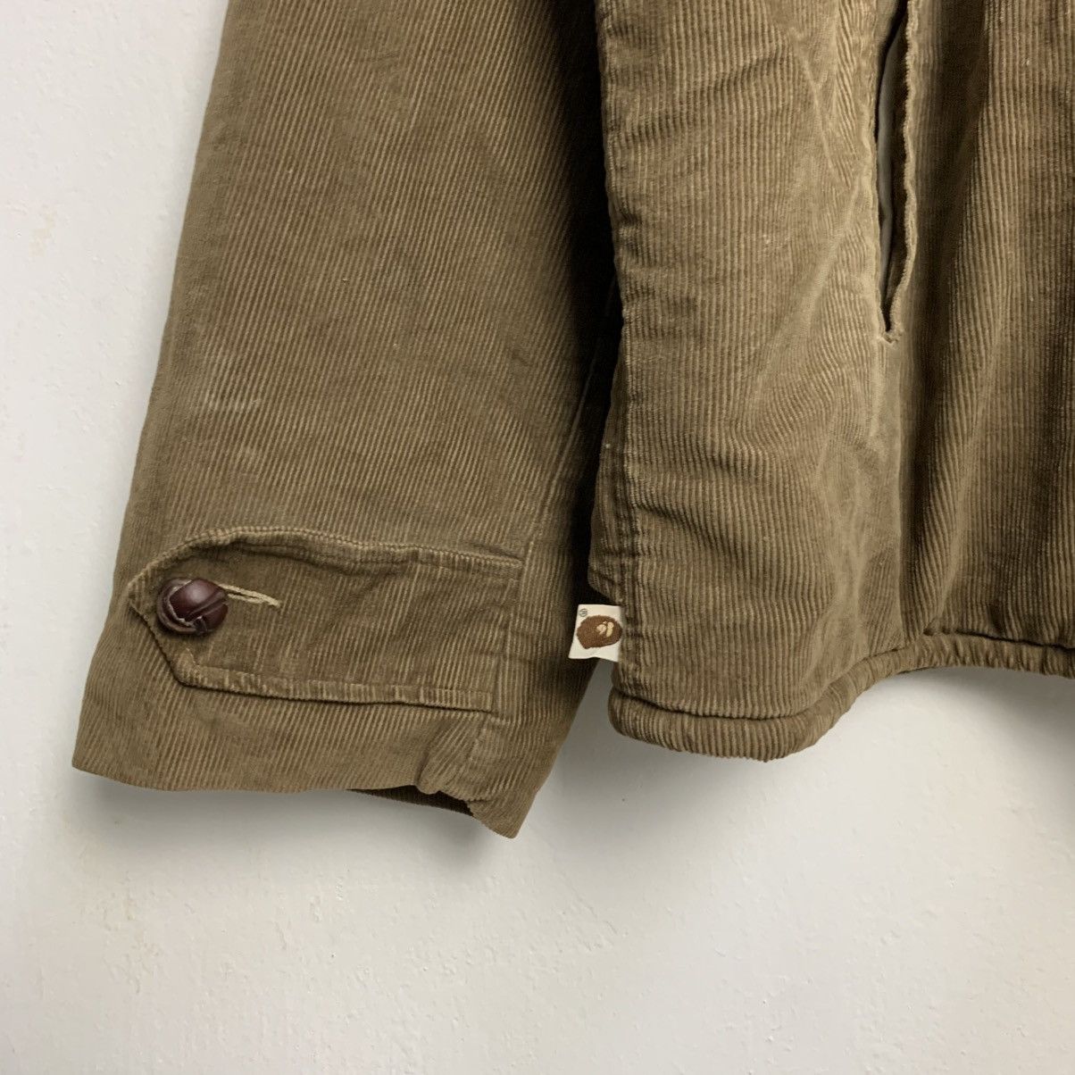 Bape Vintage Bathing Ape Corduroy Jacket Polarfleece Size US XL / EU 56 / 4 - 5 Thumbnail