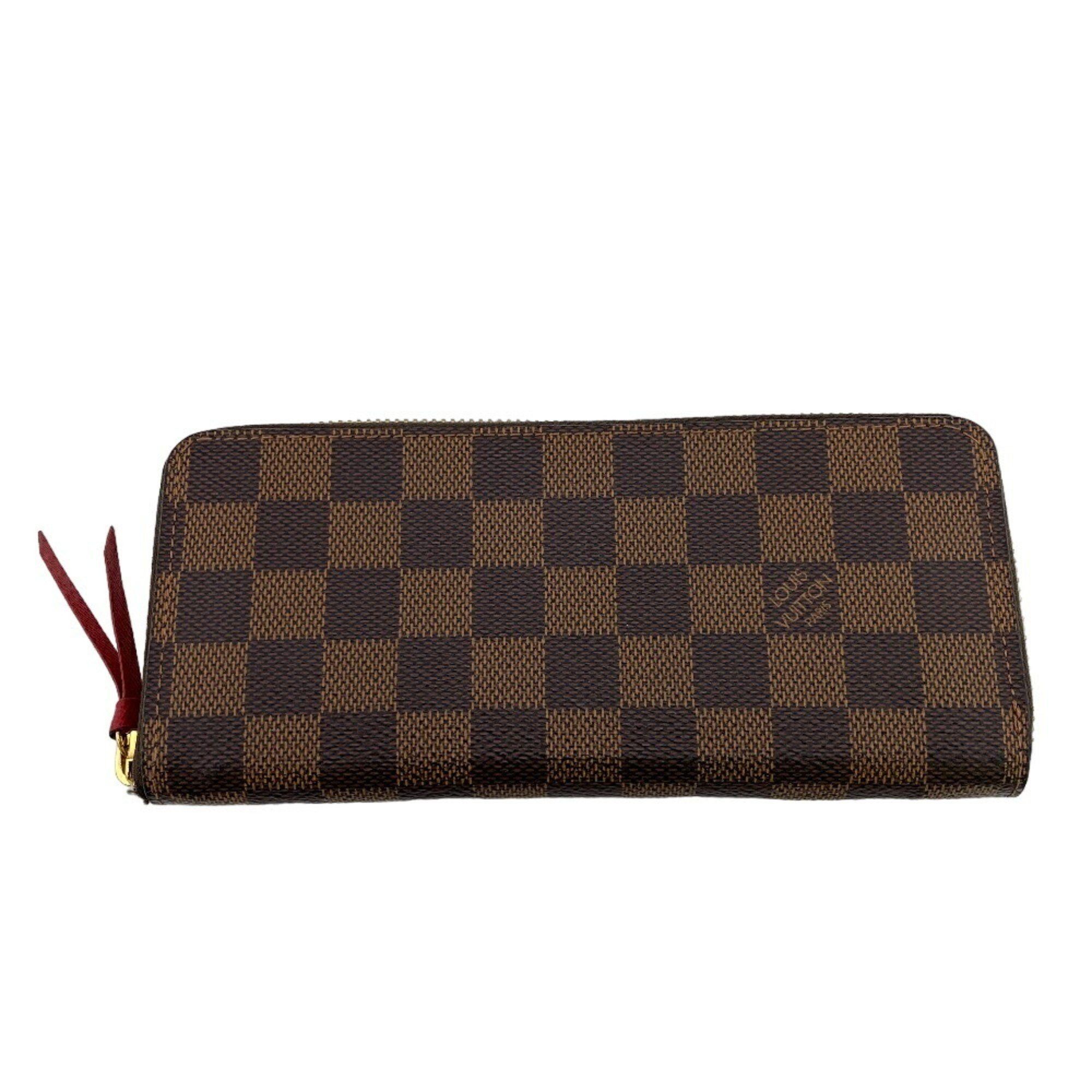 Louis Vuitton LOUIS VUITTON N60534 Portefeuille Clemence Round Damier Long Wallet Brown Women's Size ONE SIZE - 1 Thumbnail