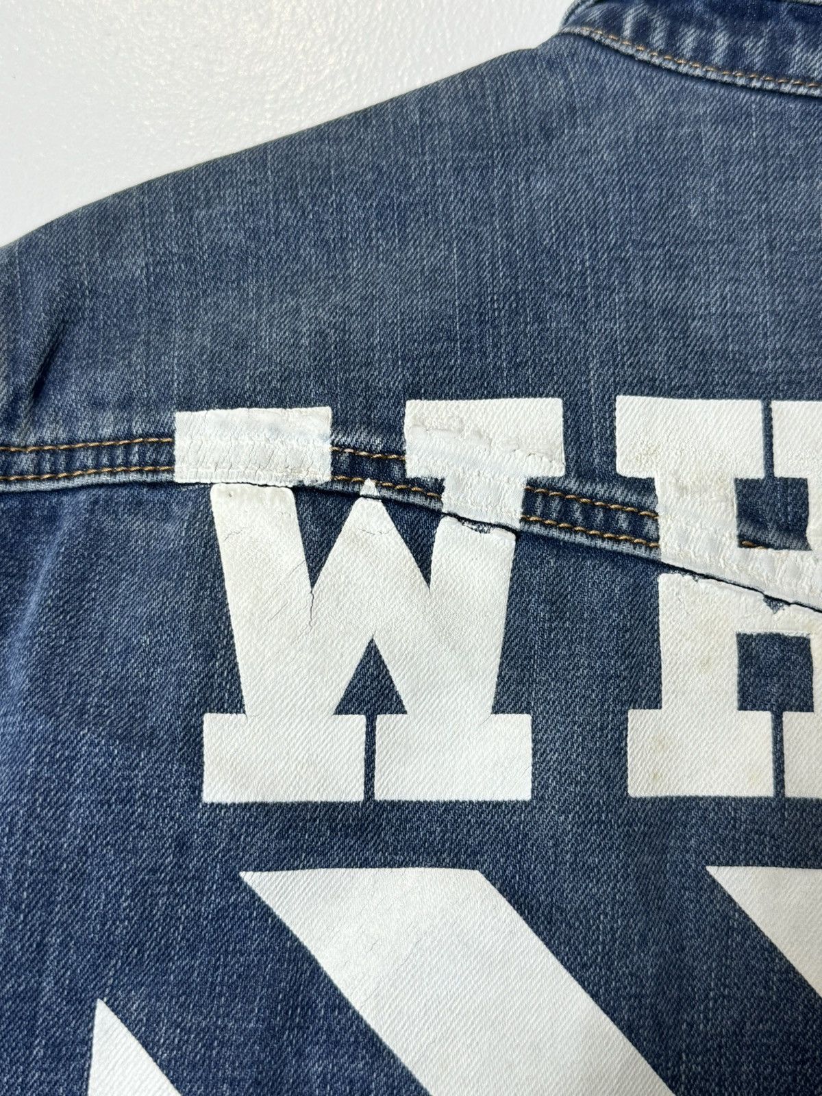 Off-White OFF-WHITE Signature Logo Denim Jacket Size US S / EU 44-46 / 1 - 9 Thumbnail