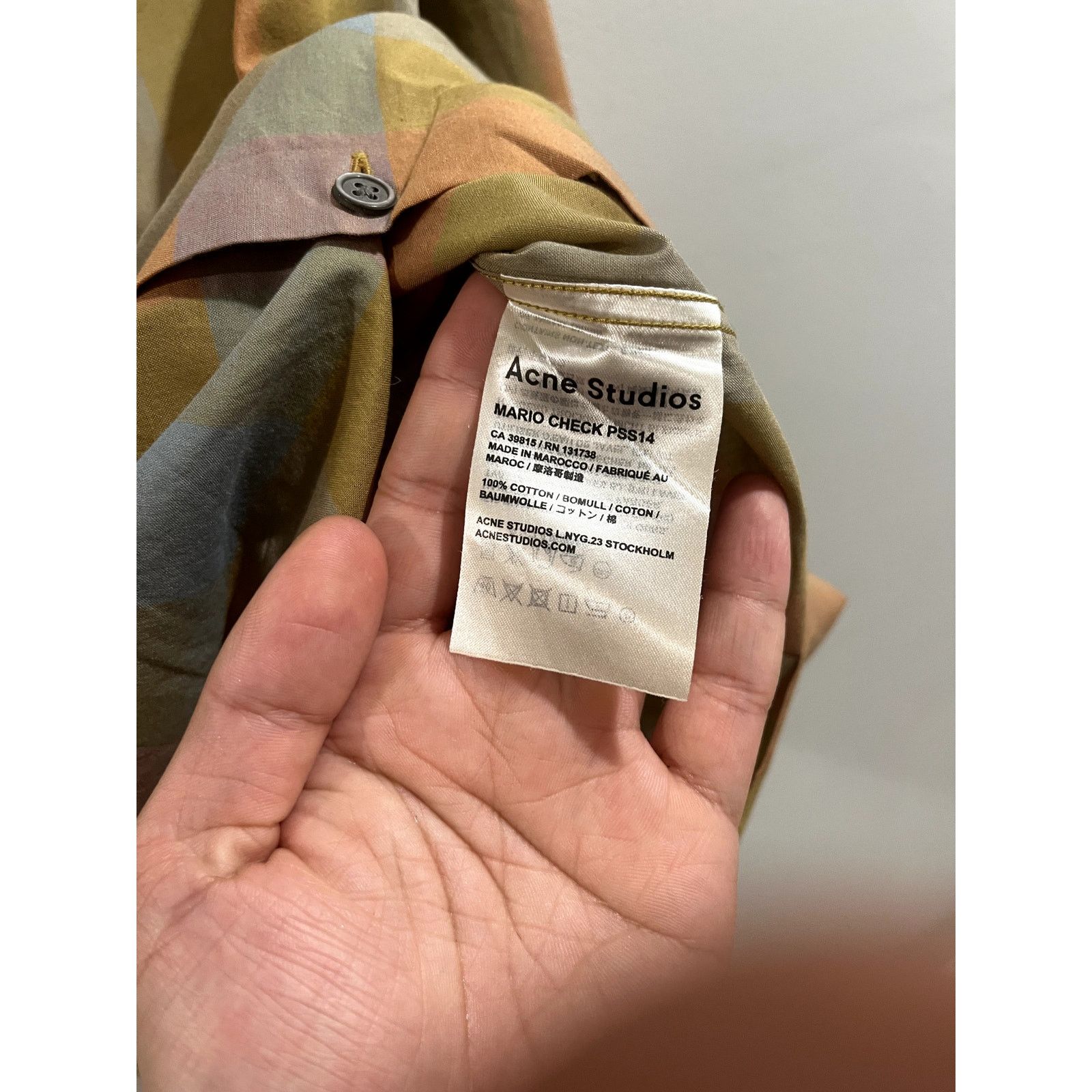 Acne Studios Acne Studios — Mario Check PSS14 — Size 44 Size US XS / EU 42 / 0 - 8 Thumbnail