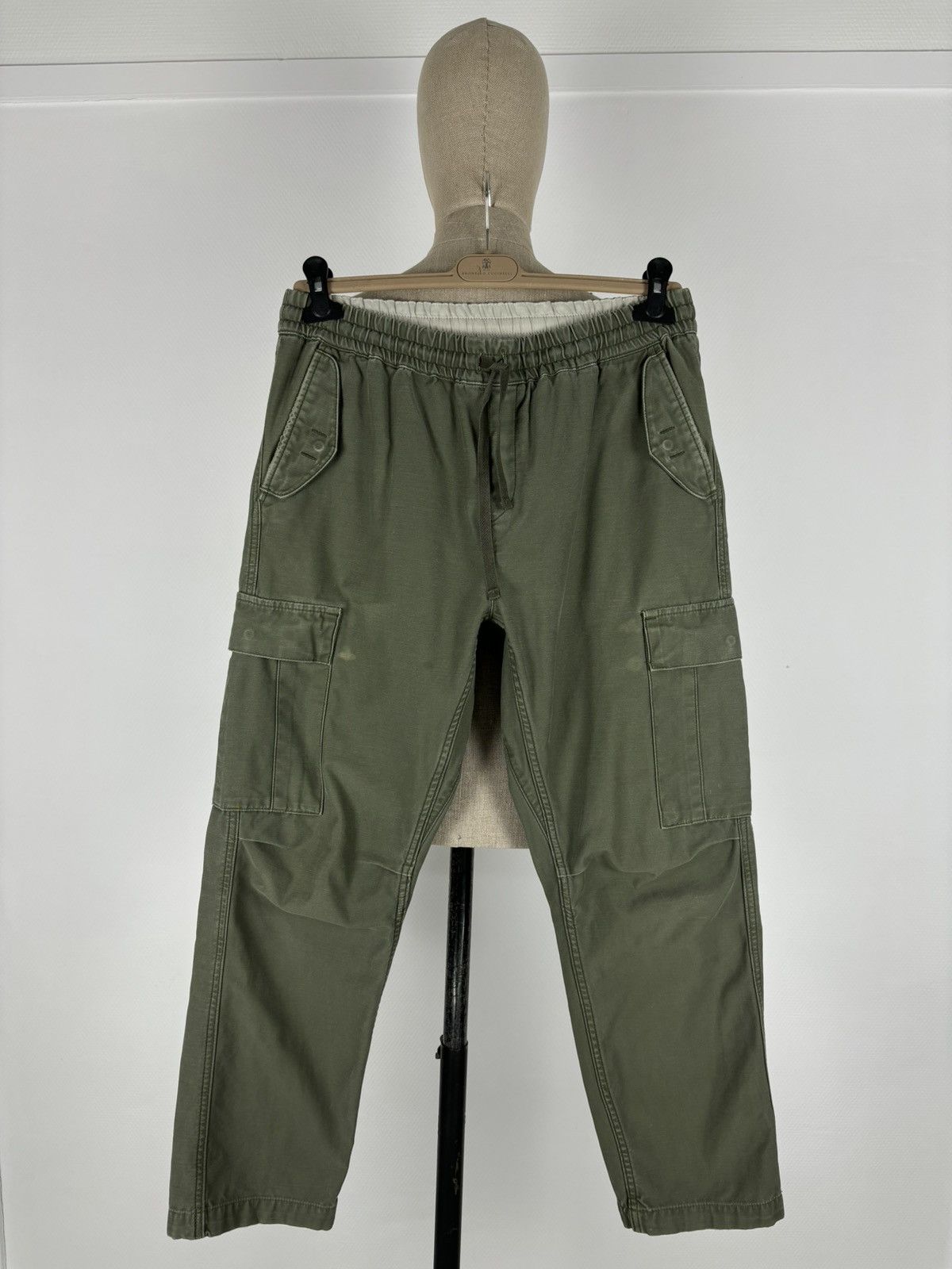 Carhartt × Carhartt Wip × Vintage VTG CARHARTT WIP CAMPER Khaki Cargo Pocket Military Work Trousers Utility Pants Size US 32 / EU 48 - 2 Thumbnail