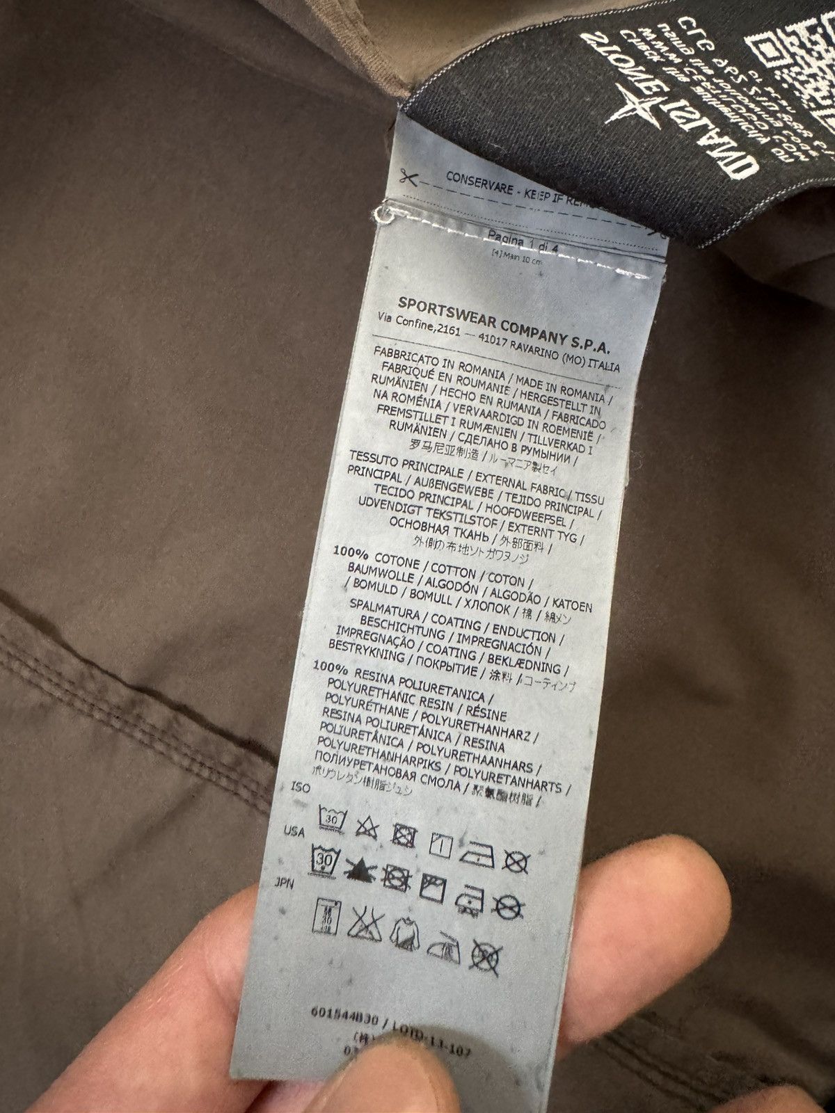 Stone Island Stone island Mussola Gommata 2012 Size US L / EU 52-54 / 3 - 11 Thumbnail