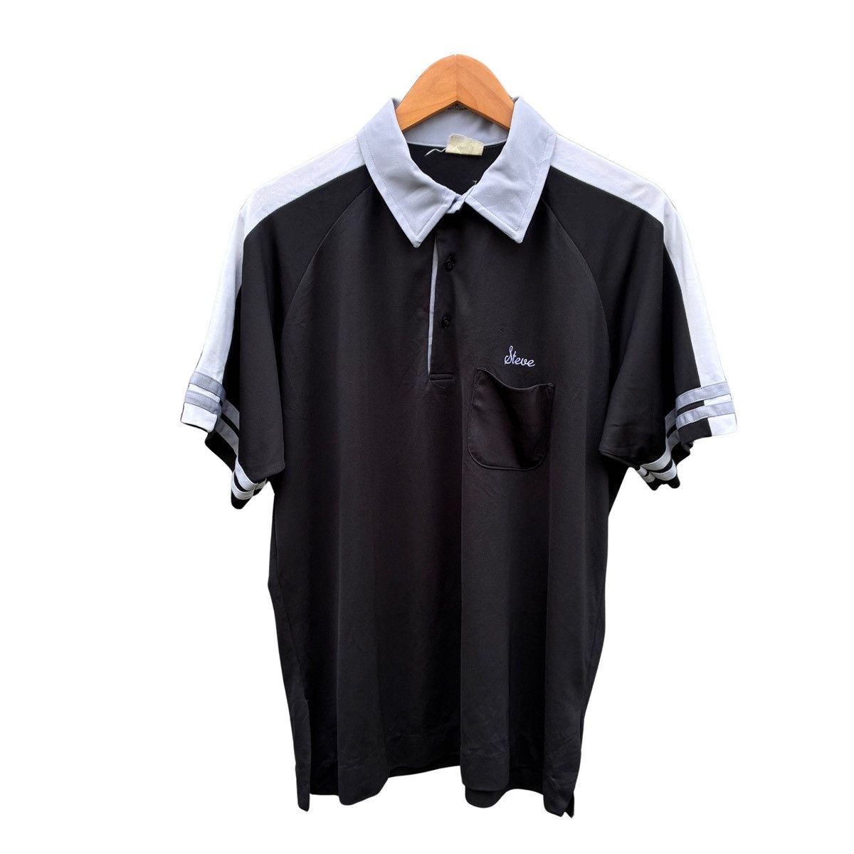 Vintage Vintage 80s King Louie Circle Recreation Polo Bowling Shirt Size US L / EU 52-54 / 3 - 2 Thumbnail