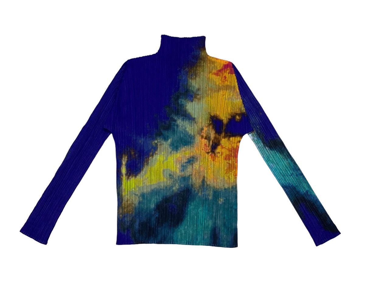 Issey Miyake × Pleats Please Issey Miyake Pleats Please Pleated Tie Dye Gradation Top Size M / US 6-8 / IT 42-44 - 2 Thumbnail