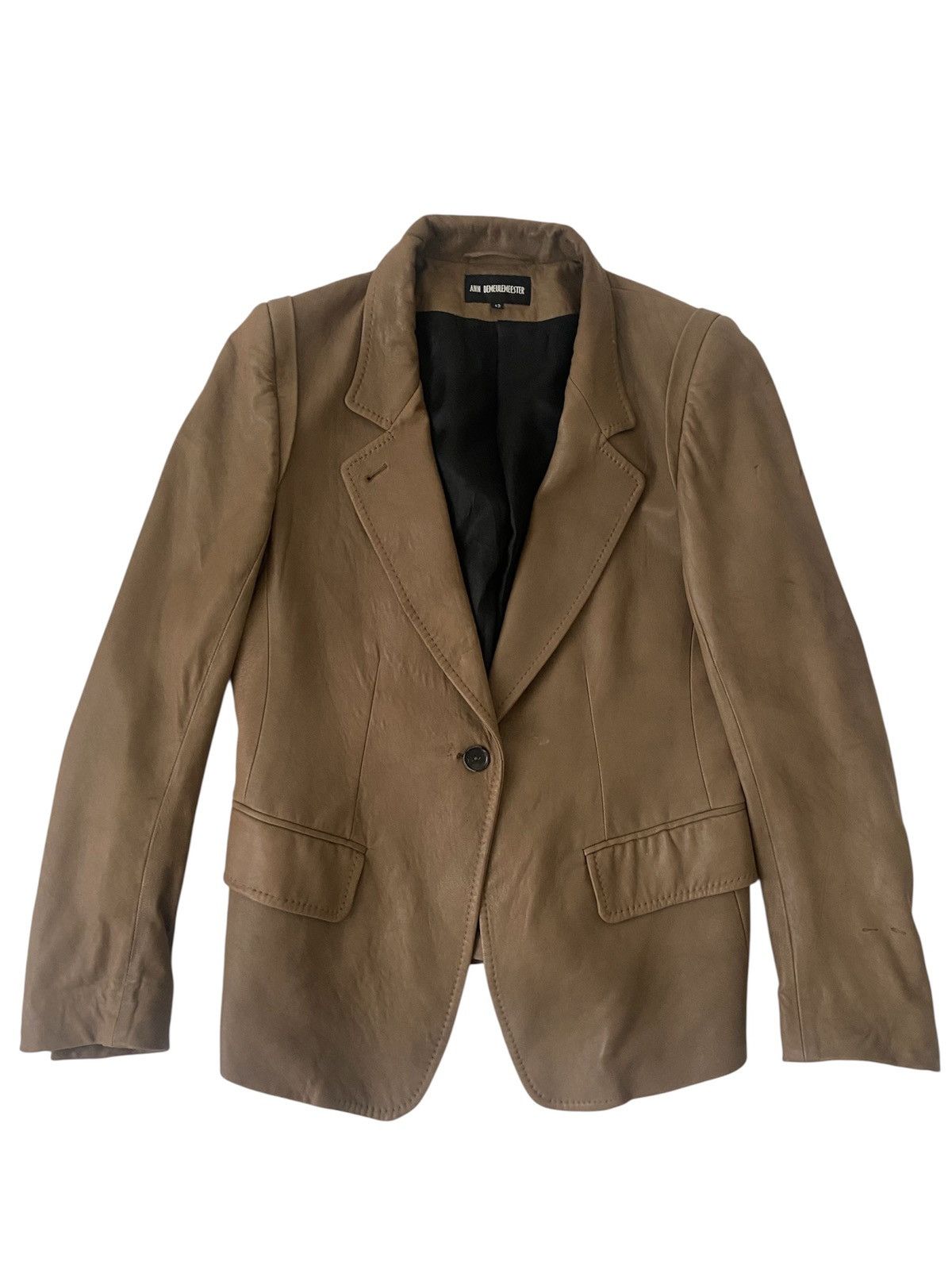 Ann Demeulemeester leather blazer Size M / US 6-8 / IT 42-44 - 1 Thumbnail