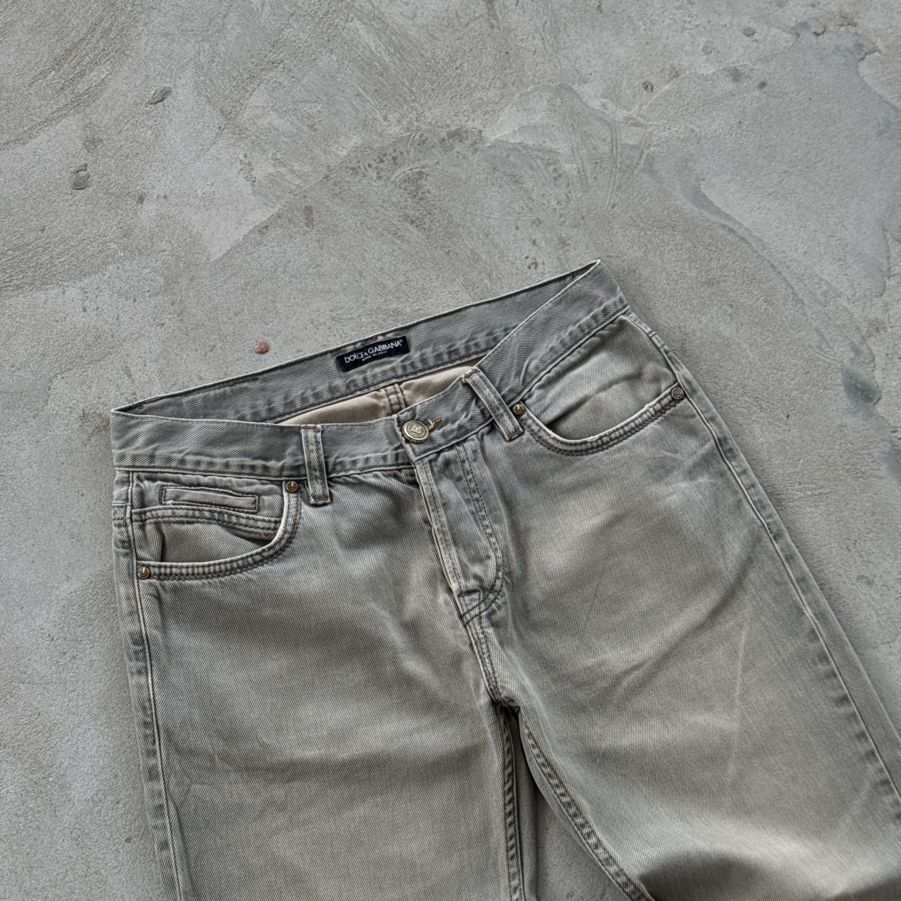 Dolce & Gabbana Dolce Gabbana Vintage Grey Denim Jeans Luxury Pants Size US 31 - 5 Thumbnail