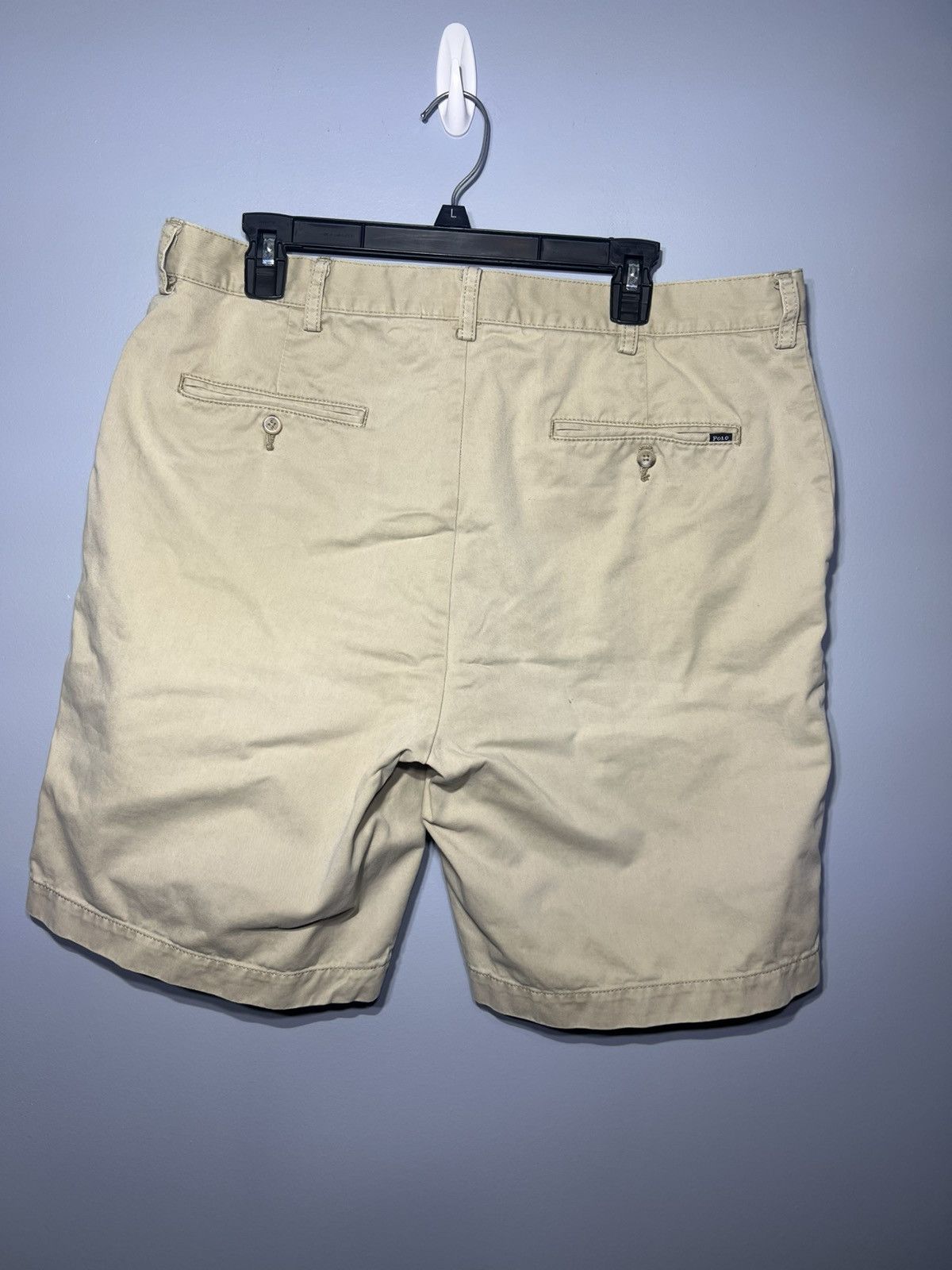 Polo Ralph Lauren Polo Ralph Lauren Men's Chino Shorts Sz 36 Beige Flat Front Size US 36 / EU 52 - 3 Thumbnail