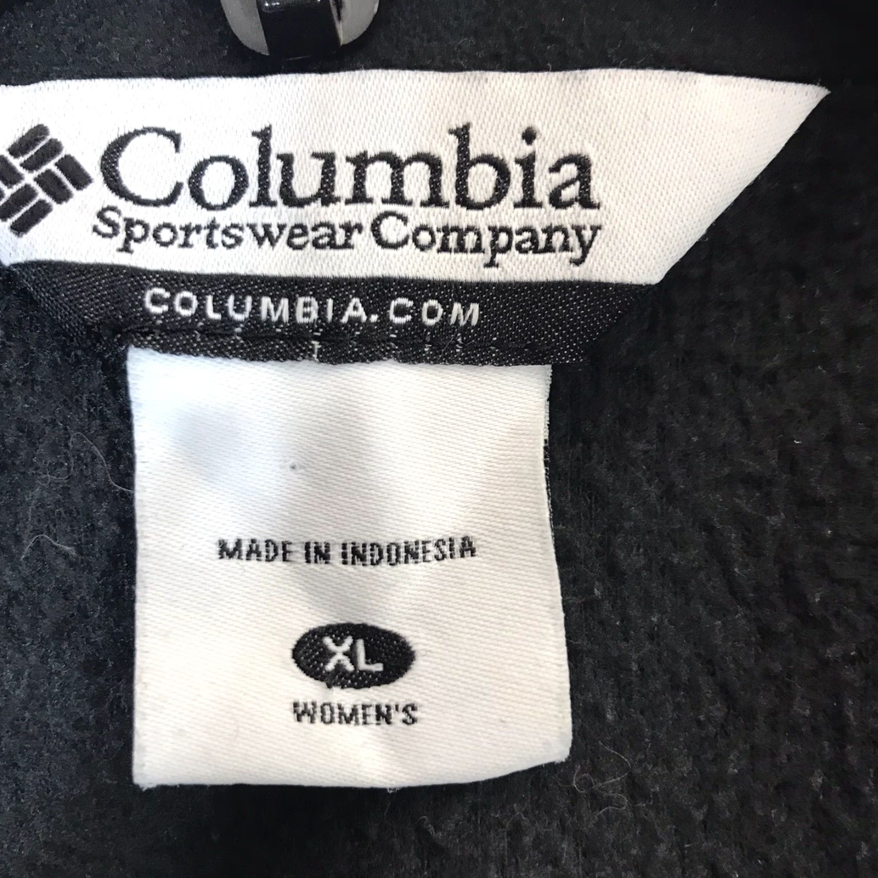 Vintage Columbia Vest Womens XL Black Fleece Full Zip Indonesia Size XL / US 12-14 / IT 48-50 - 4 Thumbnail