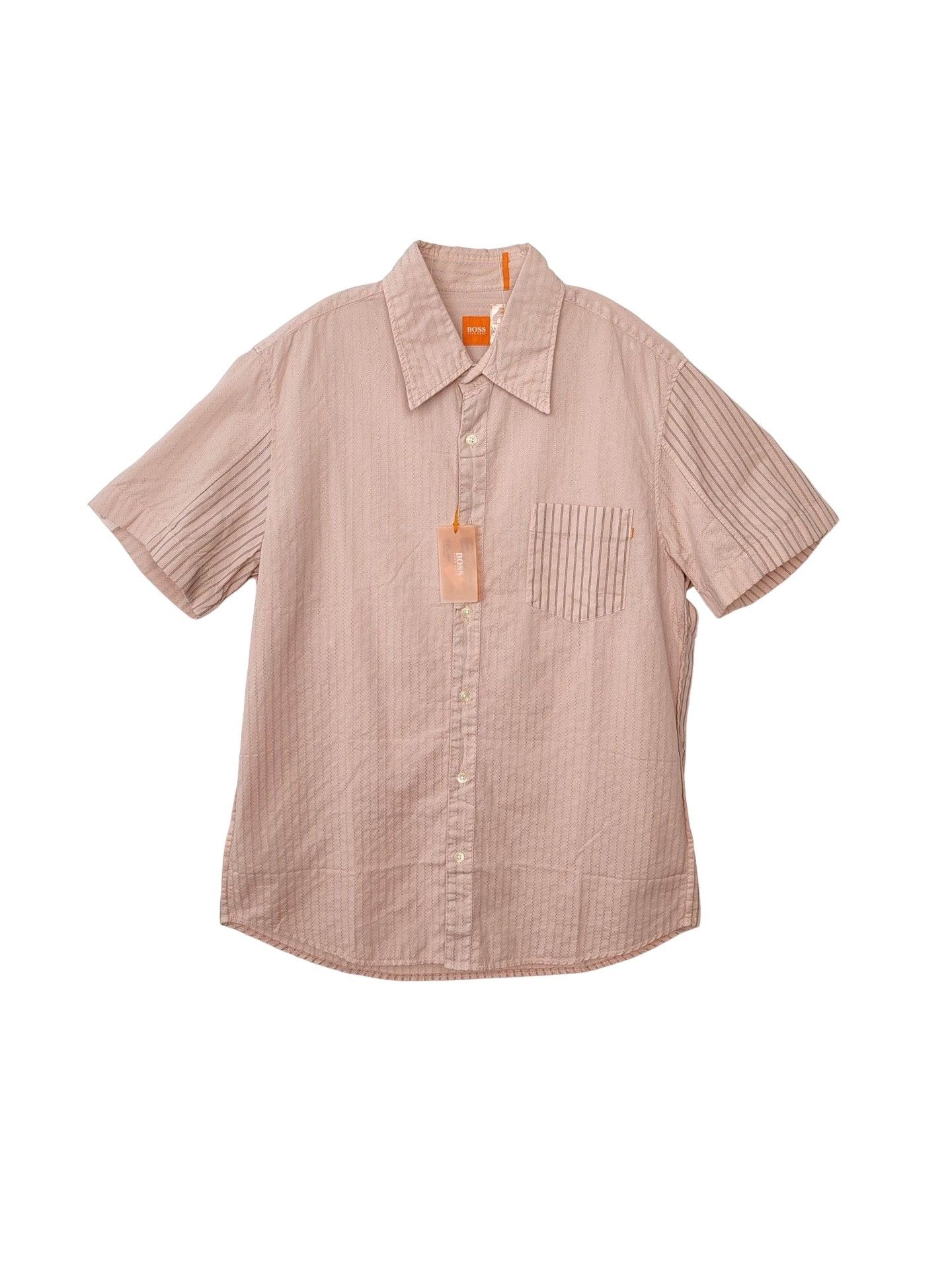 Hugo Boss BOSS Striped Short Sleeve Shirt Size L Size US L / EU 52-54 / 3 - 1 Thumbnail