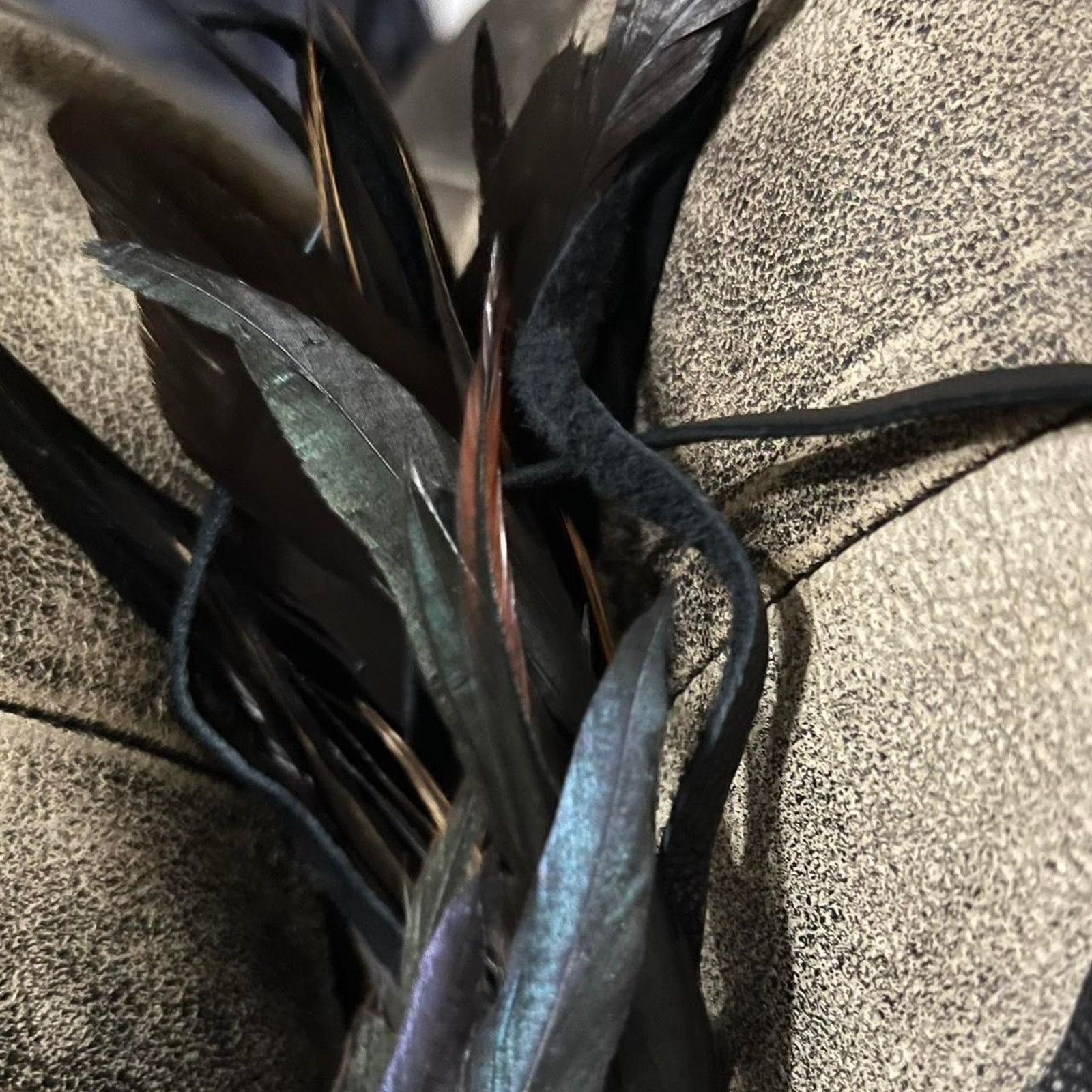 if six was nine BLK SNAKE+FEATHERS POUCH