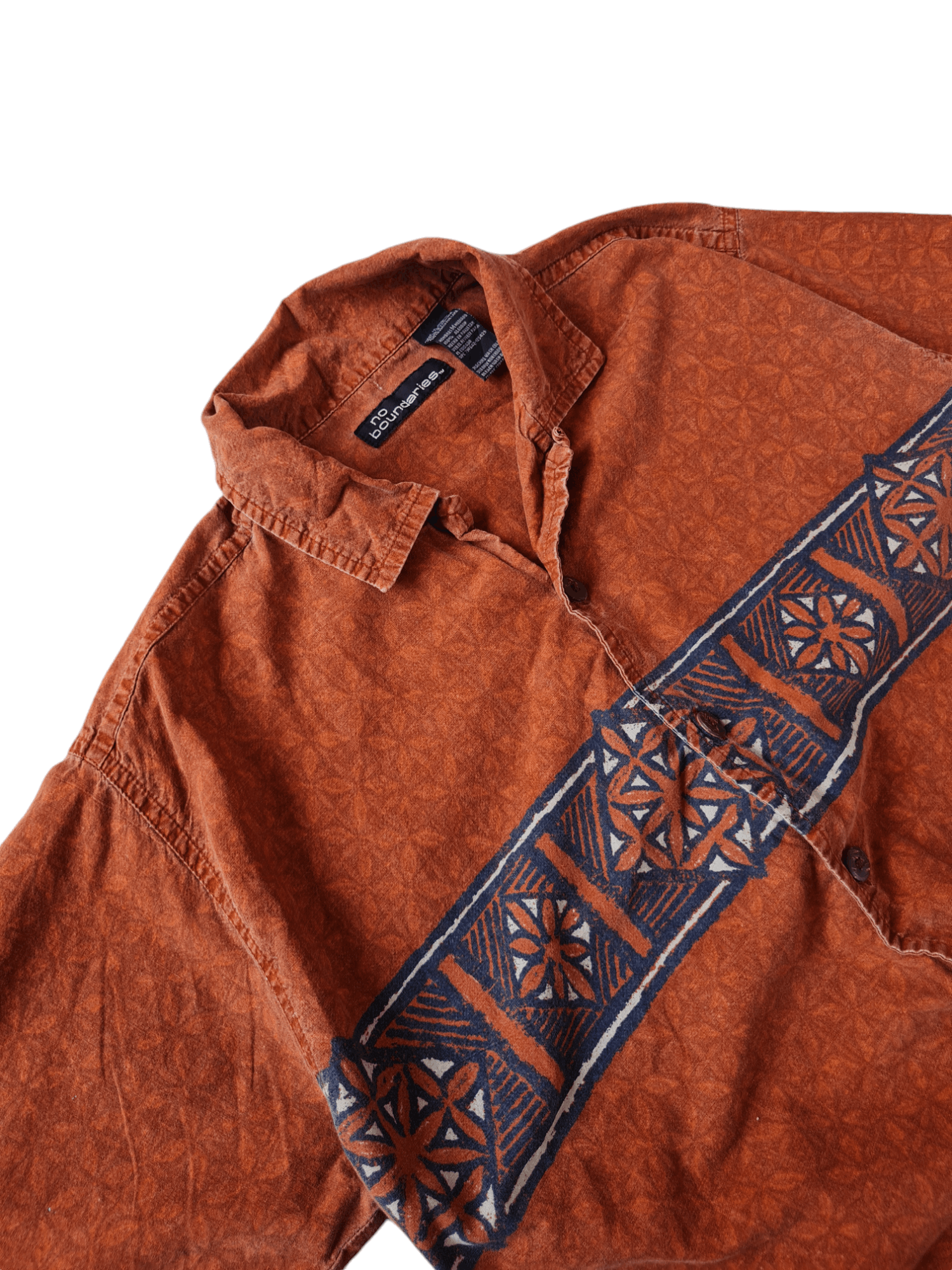 Vintage Vtg No Boundaries Shirt Button Up Size US M / EU 48-50 / 2 - 5 Thumbnail