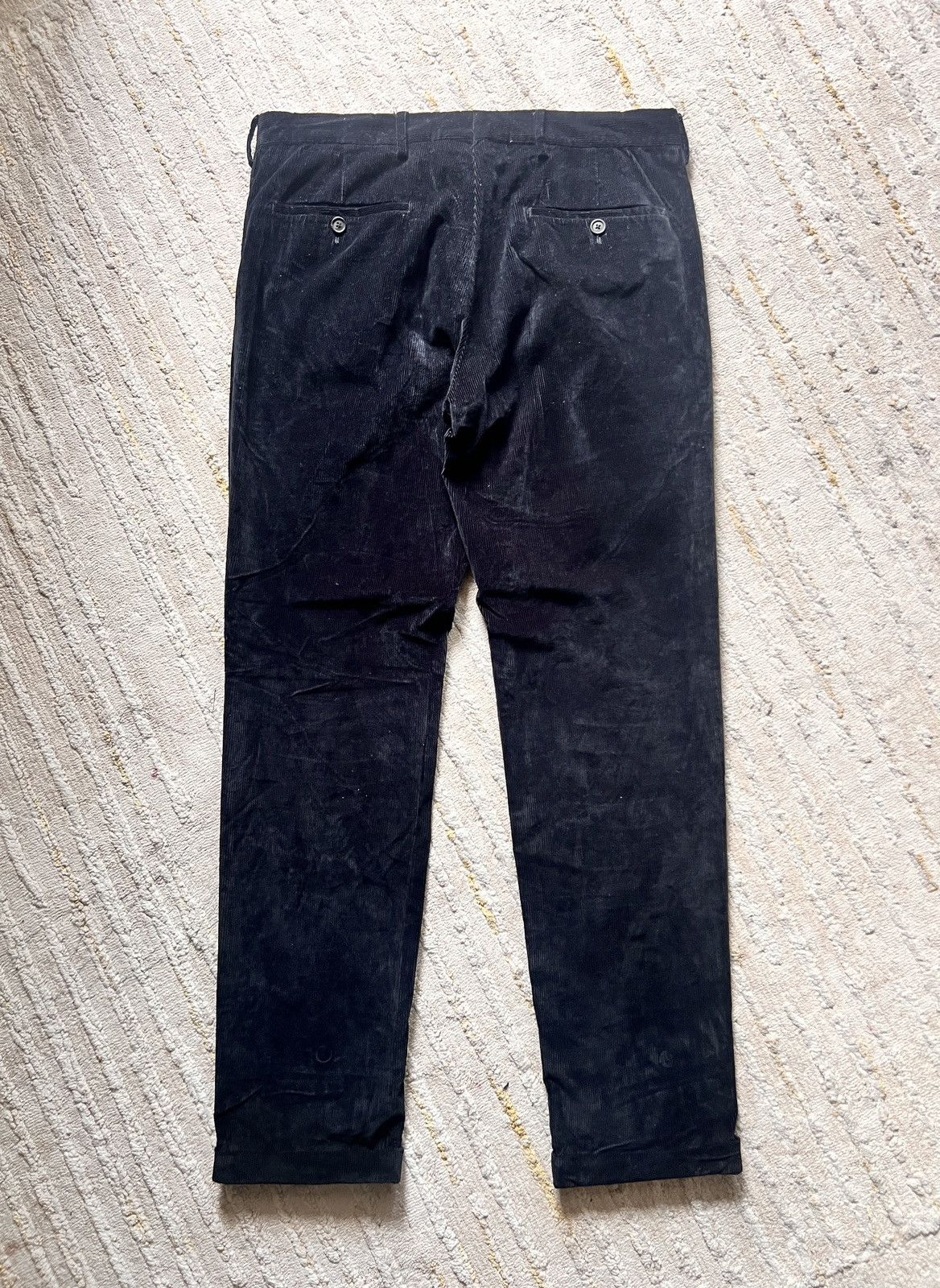 Prada Prada Dark Blue Velvet Denim Trousers Size US 32 / EU 48 - 2 Thumbnail