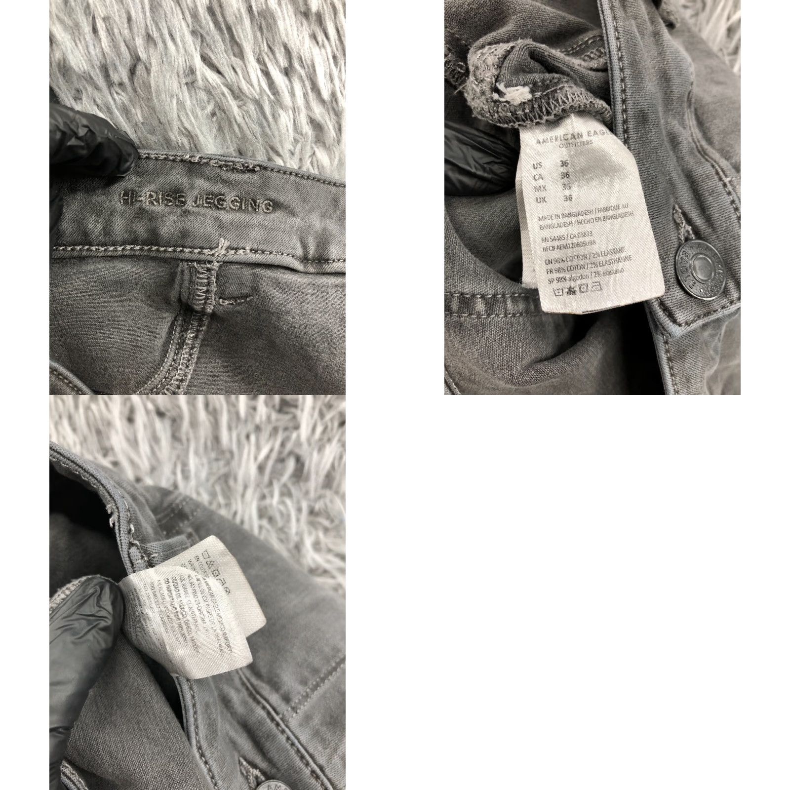 American Eagle Outfitters American Eagle Outfitters Jegging Jeans Size 36 Womens Medium Wash Gray Regular Rise 5-Pocket Denim Cotton Brand Comfortable Pants Mens, Womens Size 25" / US 0 / IT 36 - 9 Thumbnail