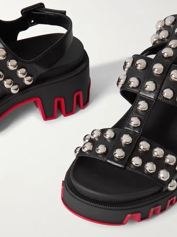 Christian Louboutin o1s1wg110925 Sandals in Black Size US 11 / IT 41 - 3 Thumbnail