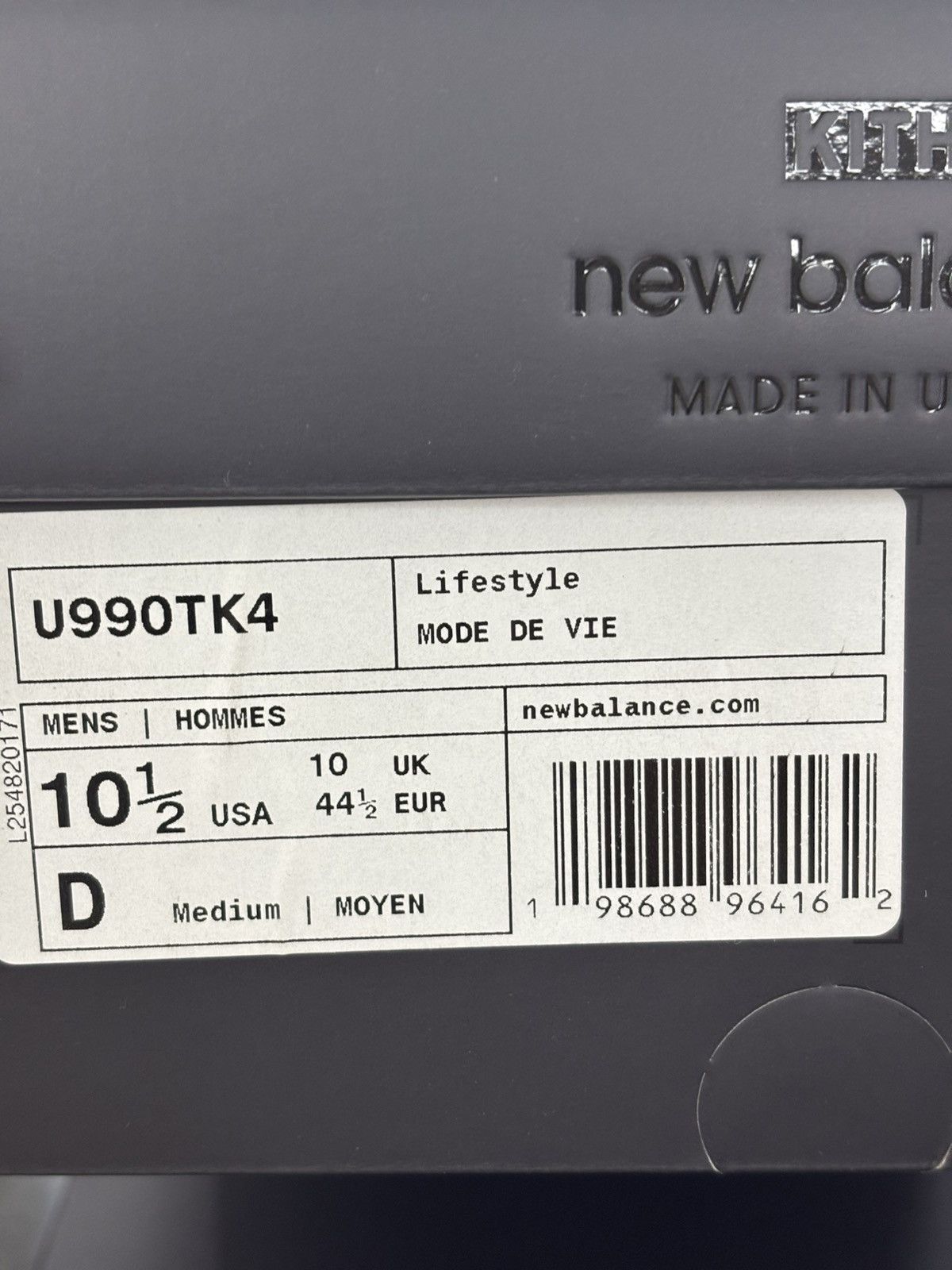 Kith × New Balance KITH X NEW BALANCE 990V4 Size US 10.5 / EU 43-44 - 9 Thumbnail