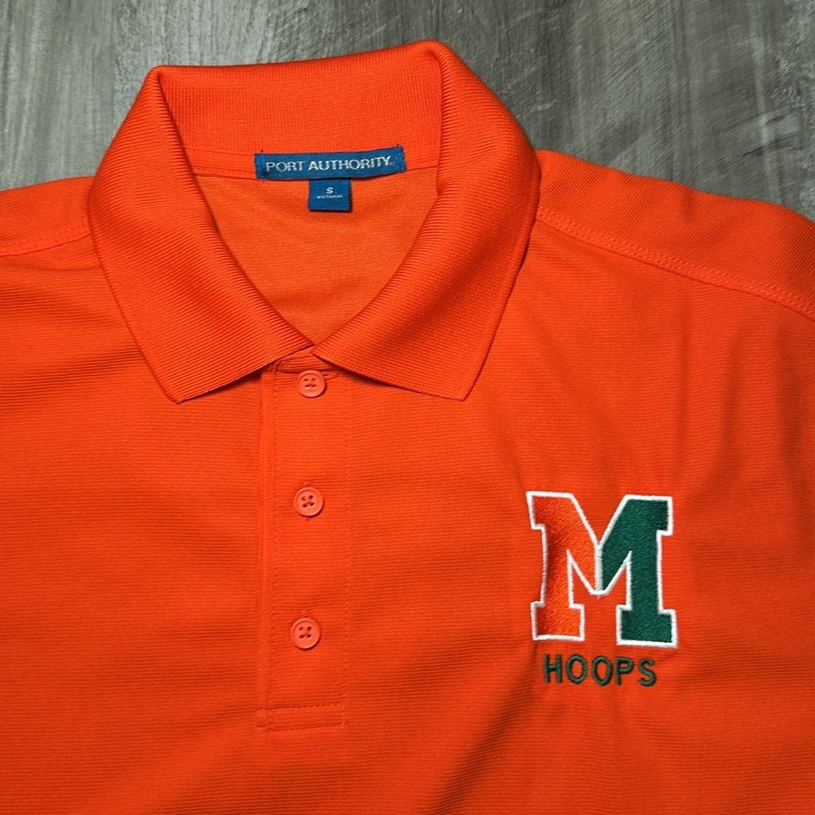 Port Authority Miami Hurricanes Hoops Port Authority Polo - Small Size US S / EU 44-46 / 1 - 5 Thumbnail