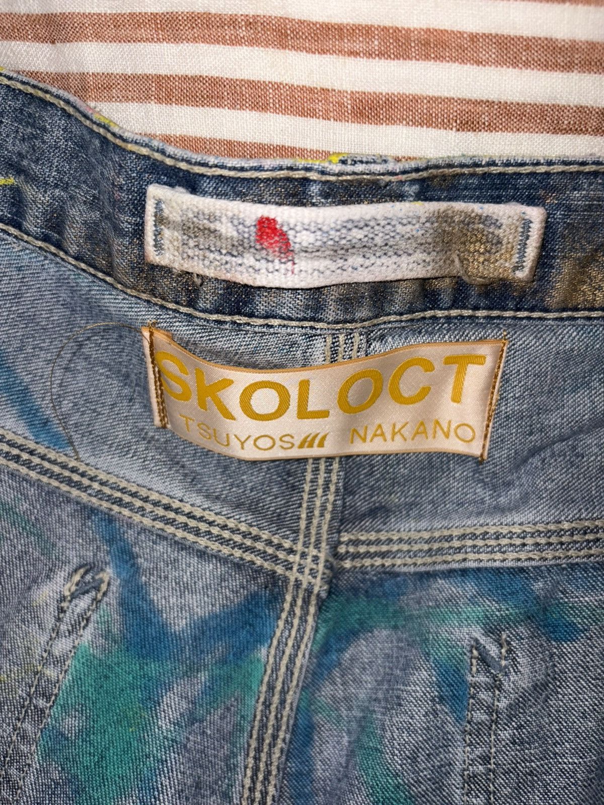 Skoloct Skoloct hand panted jeans 1of1 Size US 34 / EU 50 - 7 Thumbnail