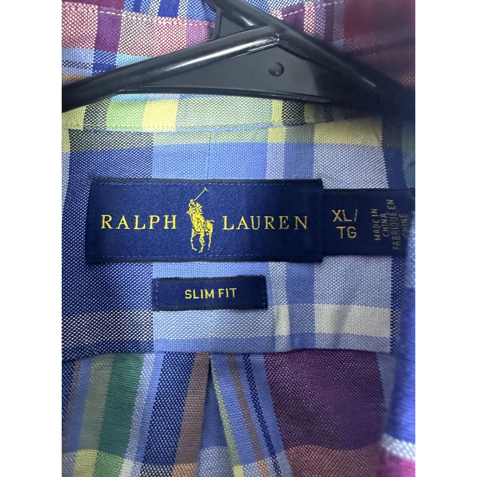 Ralph Lauren Ralph Lauren Shirt Mens XL Multicolor Plaid Slim Fit Short Sleeve Button-Up Polo Embroidered Size US XL / EU 56 / 4 - 3 Thumbnail