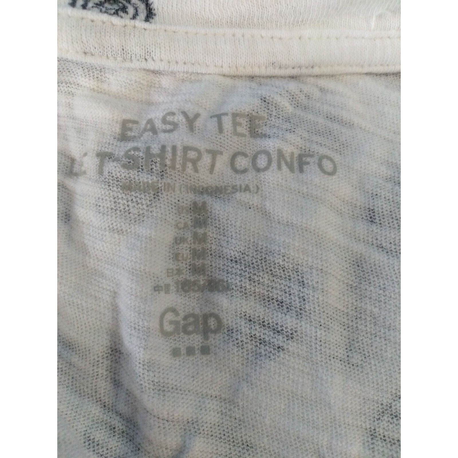 Gap Easy Tee By Gap White With Paisley Print Size Medium Size M / US 6-8 / IT 42-44 - 7 Thumbnail