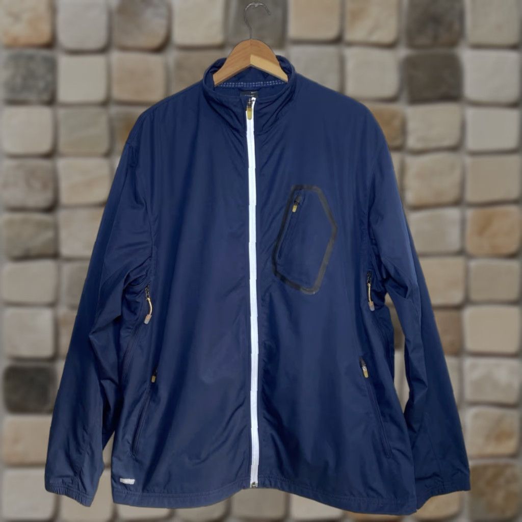 Nike Nike Men Jacket XL Clima-Fit Windbreaker Navy Vintage Size US XL / EU 56 / 4 - 1 Thumbnail