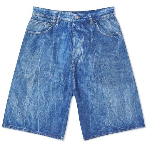 Balenciaga o1loc1c1125 771233 Trompe L'oeil Swim Short in Washed Blue Size US 32 / EU 48 - 1 Preview