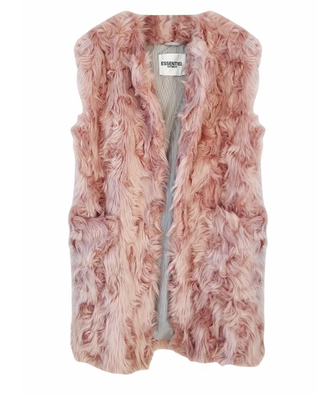 Essentiel Antwerpen Fur Long Vest 38