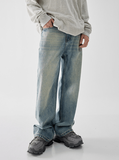 Japanese Brand × Jean Retro trendy washed hip-hop jeans y2k Size US 32 / EU 48 - 4 Thumbnail