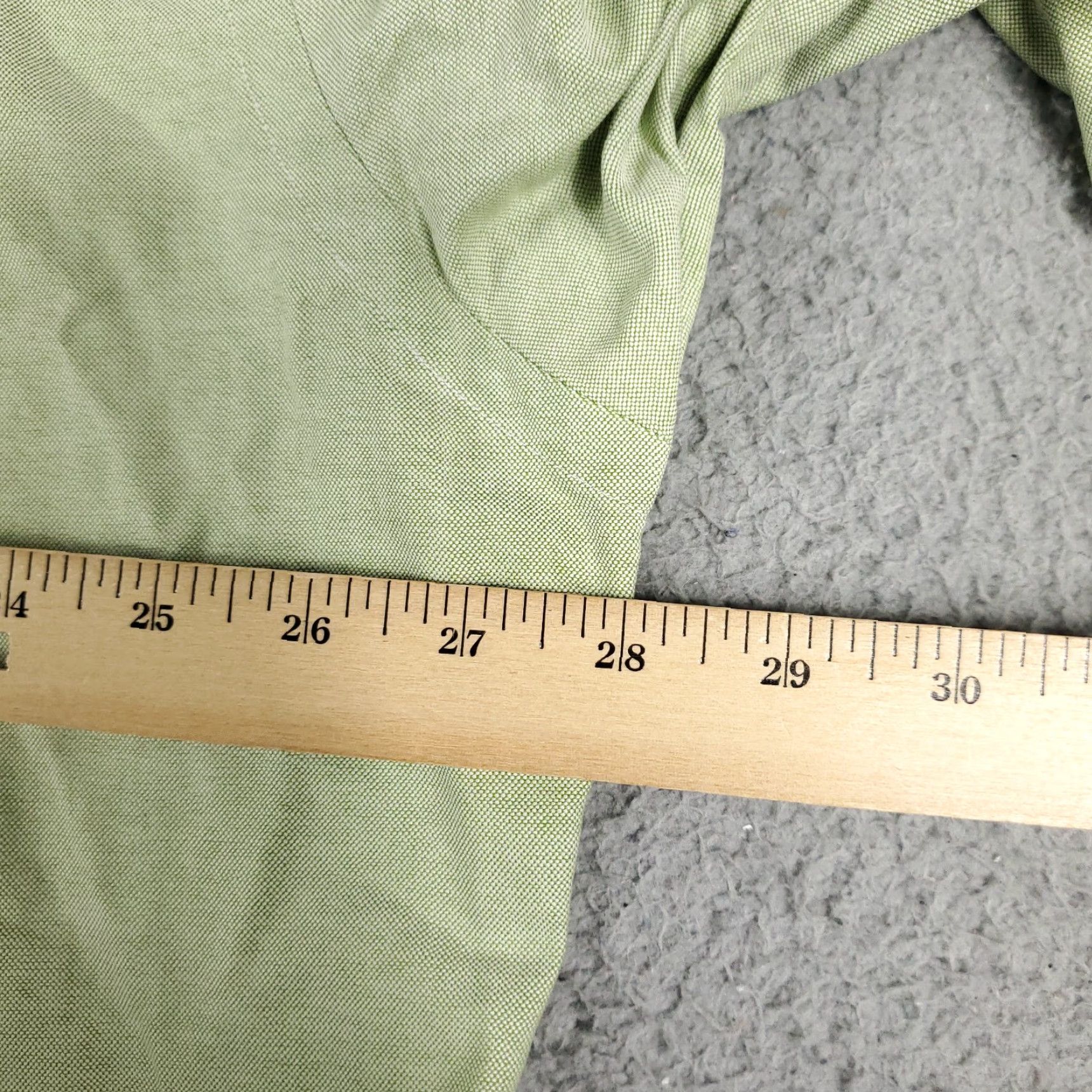 Ralph Lauren Ralph Lauren Dress Shirt Mens 17 Green Pony Button-Down Long Sleeve Size 46R - 7 Thumbnail