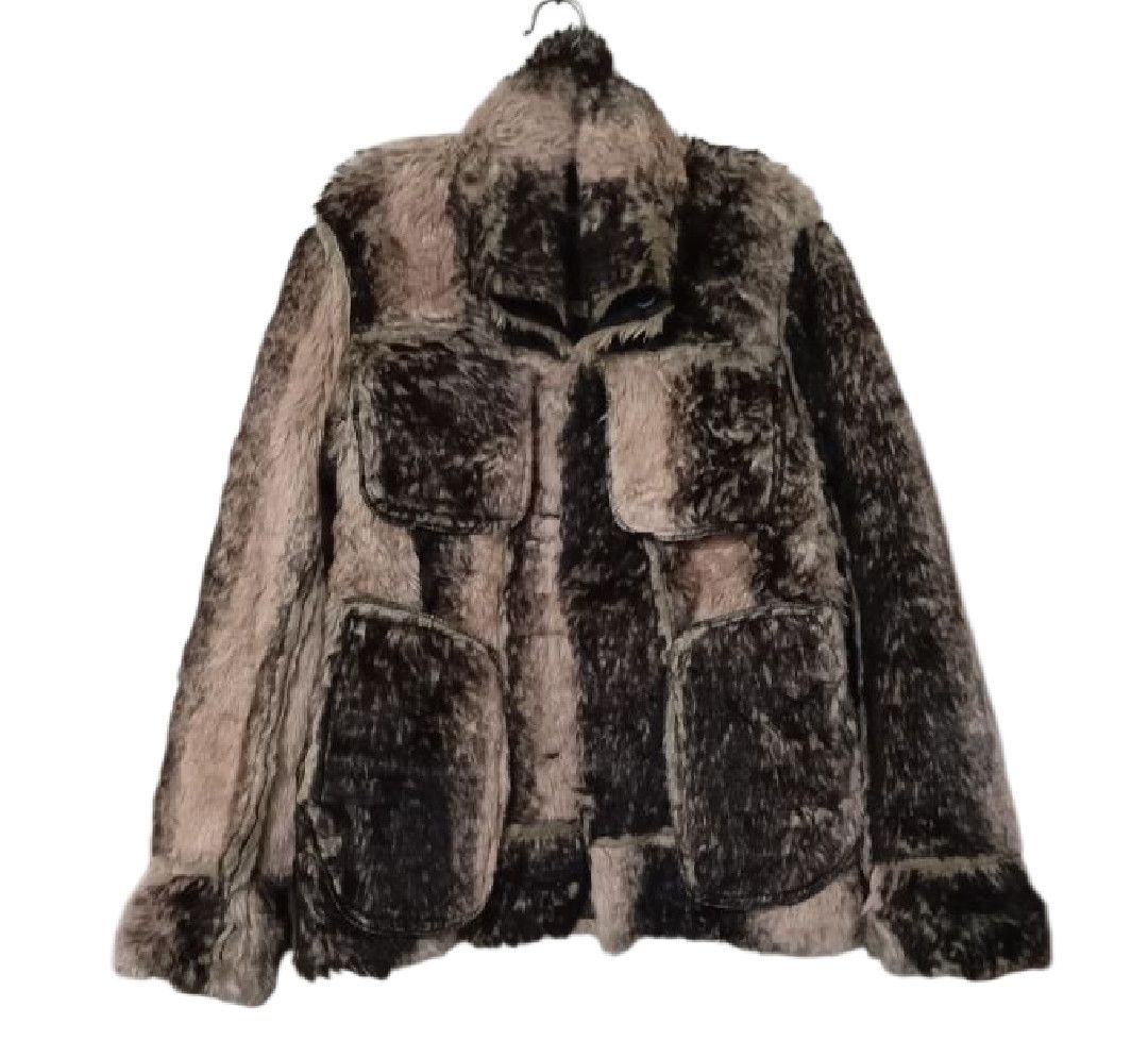 Isamu Katayama Backlash × Japanese Brand × Yasuyuki Ishii 291295🌟HOMME Faux Fur Leather Riders Jacket Size US M / EU 48-50 / 2 - 1 Thumbnail