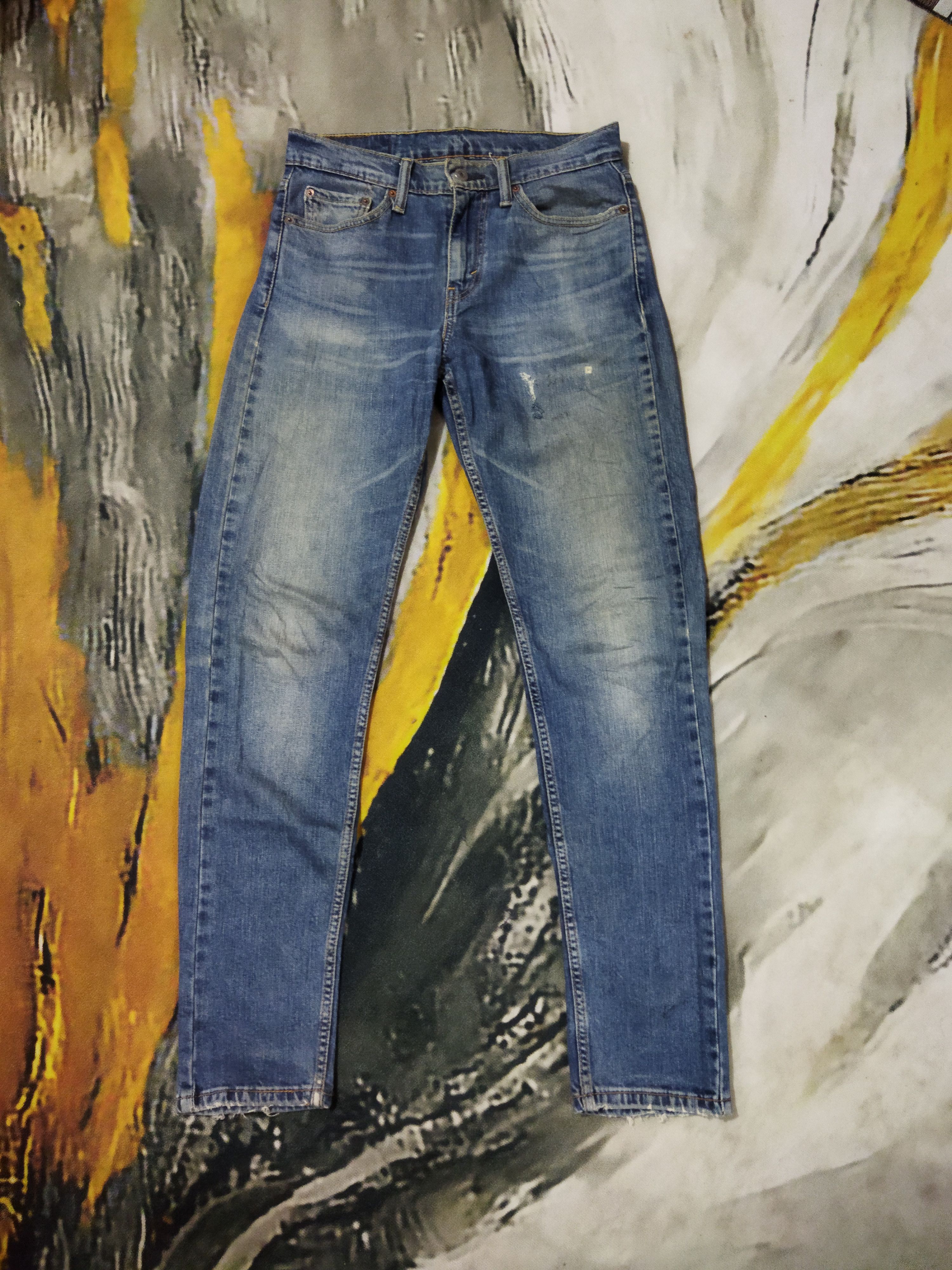 Levi's VINTAGE LEVIS 510 DISTRESSED FADED BLUE JEANS PANTS Size US 29 - 1 Thumbnail