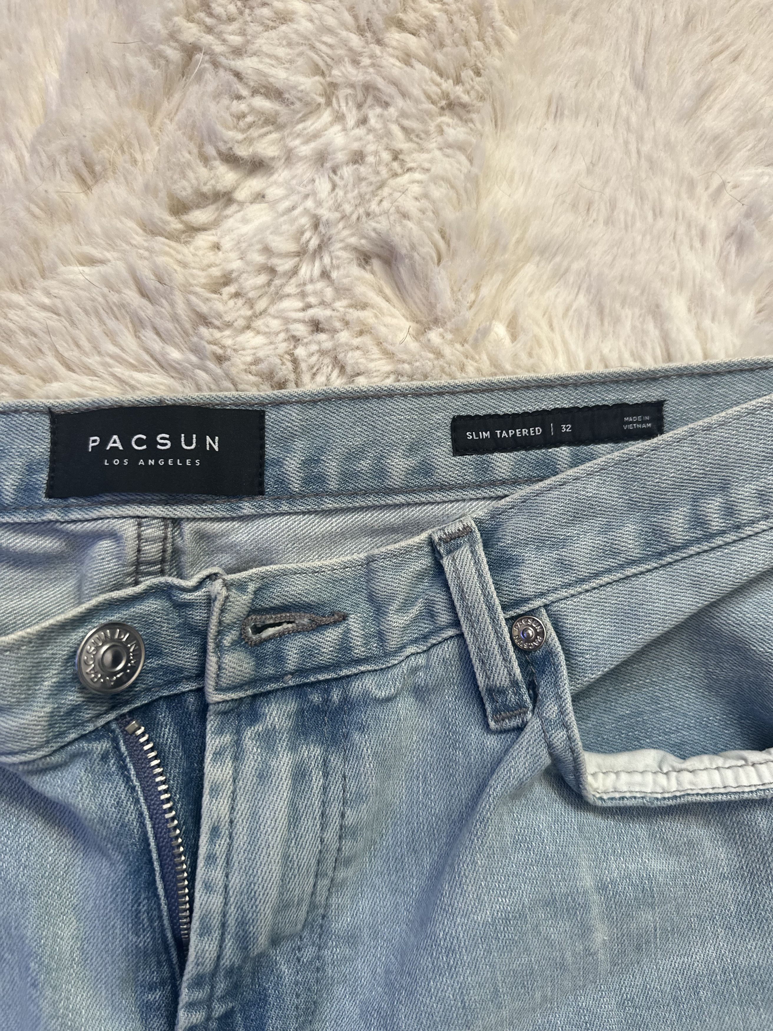 Pacsun PacSun light wash slim tapered jeans Size US 32 / EU 48 - 2 Thumbnail