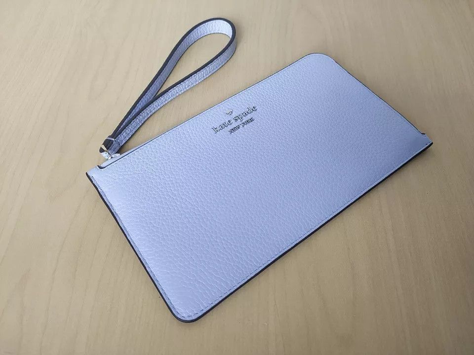 Kate Spade Kate Spade New York L-Zip Leather Wristlet T-0011 Size ONE SIZE - 3 Thumbnail