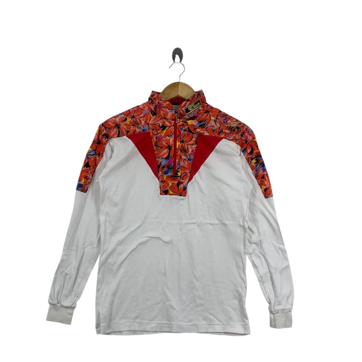 Vintage Vintage PRO SLIDER FLORAL Half Zipper Sweater Tee Shirt Top Size S / US 4 / IT 40 - 3 Thumbnail