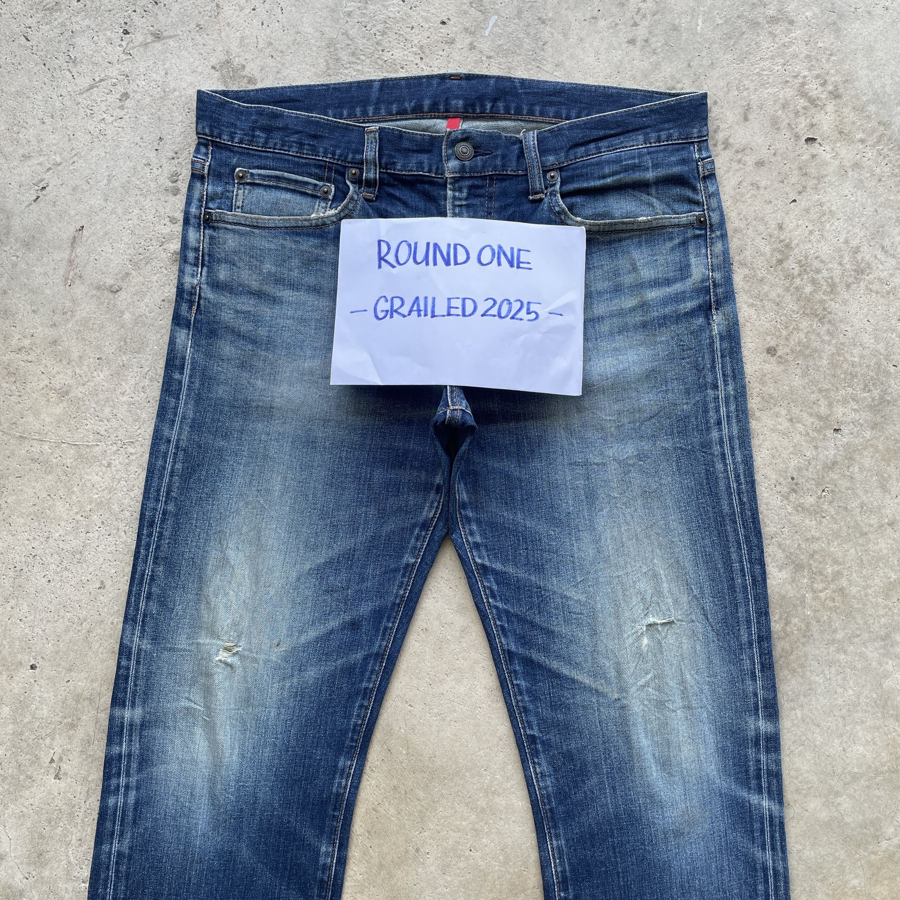 Other VINTAGE JAPANESE JEANS FADED DENIM DISTRESSED PANTS W34x30 Size US 34 / EU 50 - 3 Thumbnail