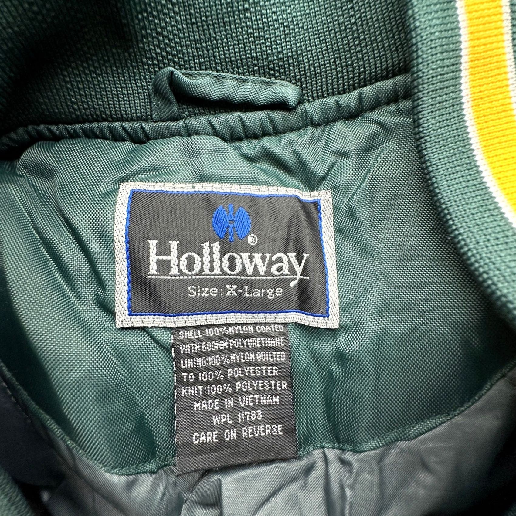 Holloway VINTAGE Citizens Rifle & Revolver Club New Jersey Holloway Varsity Bomber Quilt Lined Jacket XL Green Mens Size US XL / EU 56 / 4 - 3 Thumbnail