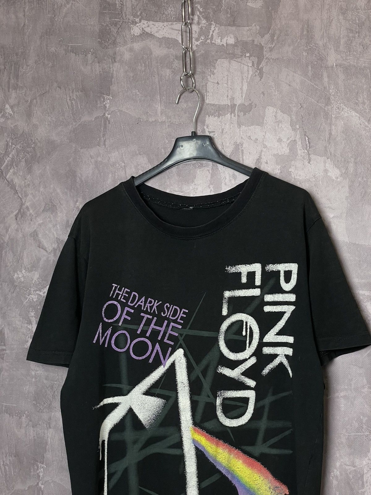 Band Tees × Vintage Vintage 90s PINK FLOYD THE DARK SIDE OF THE MOON T SHIRT Size US L / EU 52-54 / 3 - 3 Thumbnail