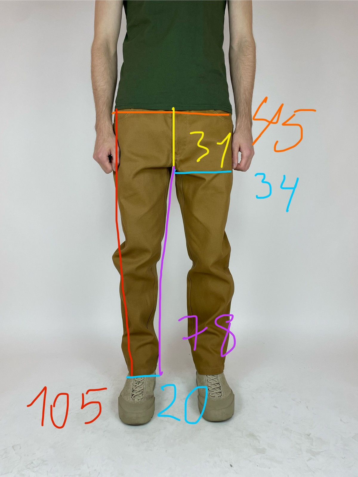 Dickies Williamson - Dickies Mens Orange denim work pants size W36 Size US 36 / EU 52 - 14 Thumbnail