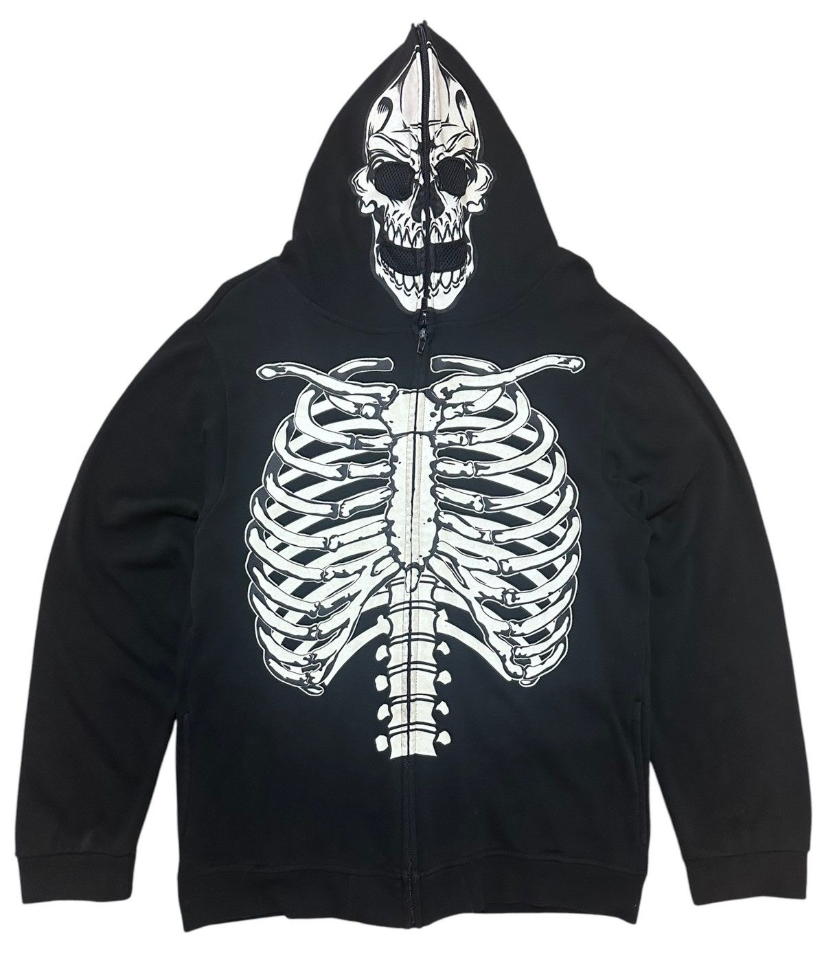 If Six Was Nine × Japanese Brand RARE ‼️ Vintage Japan 🇯🇵 Skeleton Full Zip Hoodie Size US S / EU 44-46 / 1 - 1 Thumbnail