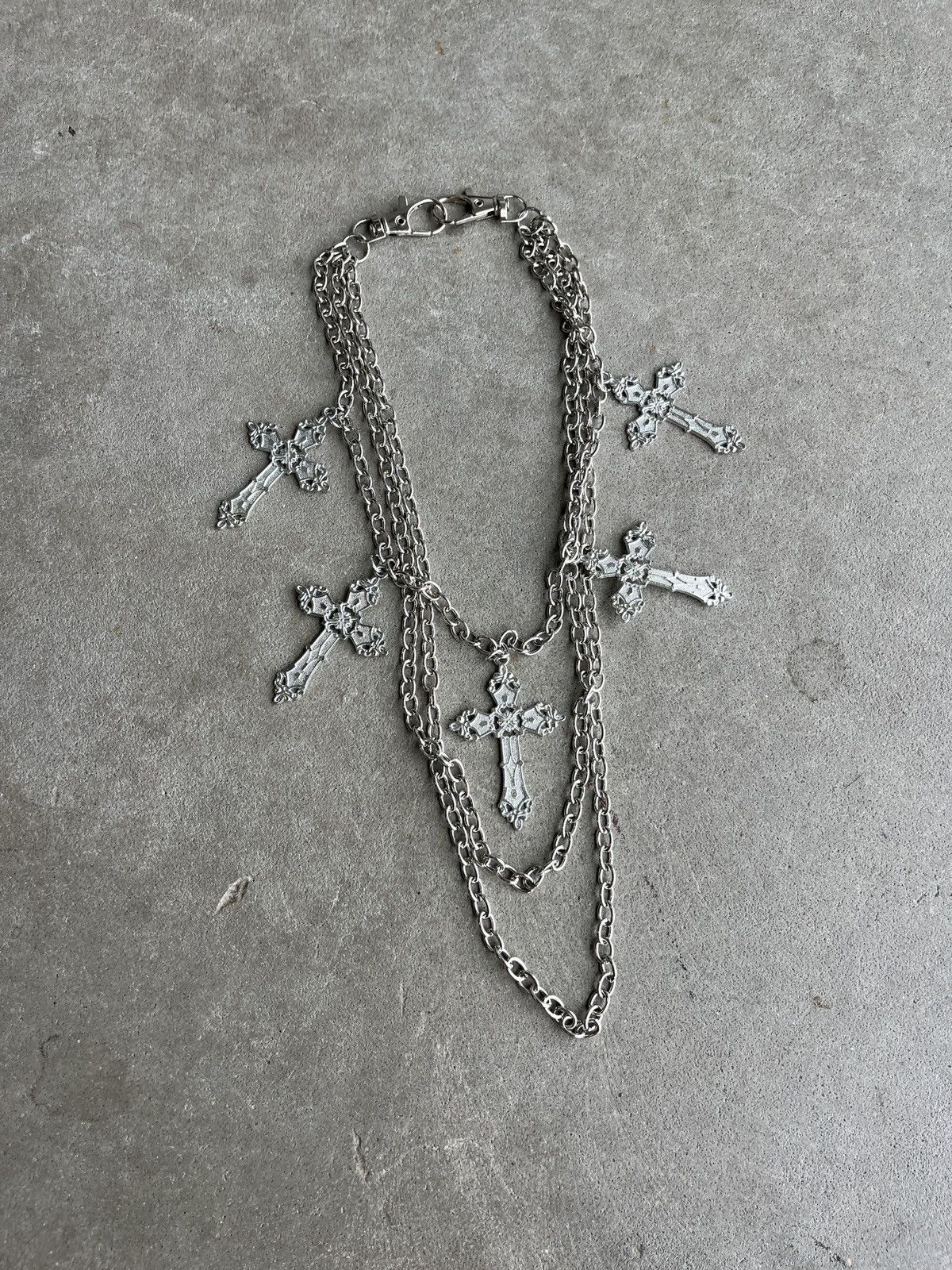 Other Avant Garde Chrome Cross Chain (unisex) Size ONE SIZE - 6 Thumbnail
