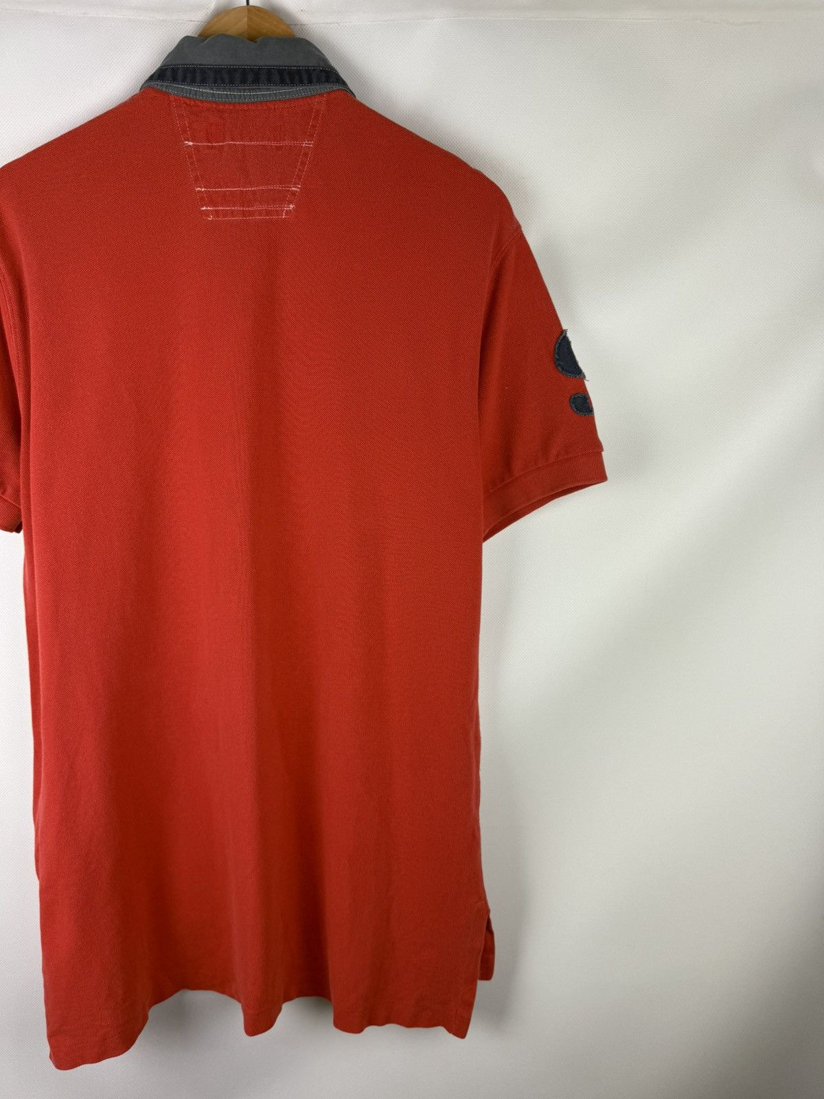 Polo Ralph Lauren Polo By Ralph Lauren Vintage Men USA Flag Logo Polo T Shirt Size US L / EU 52-54 / 3 - 16 Thumbnail