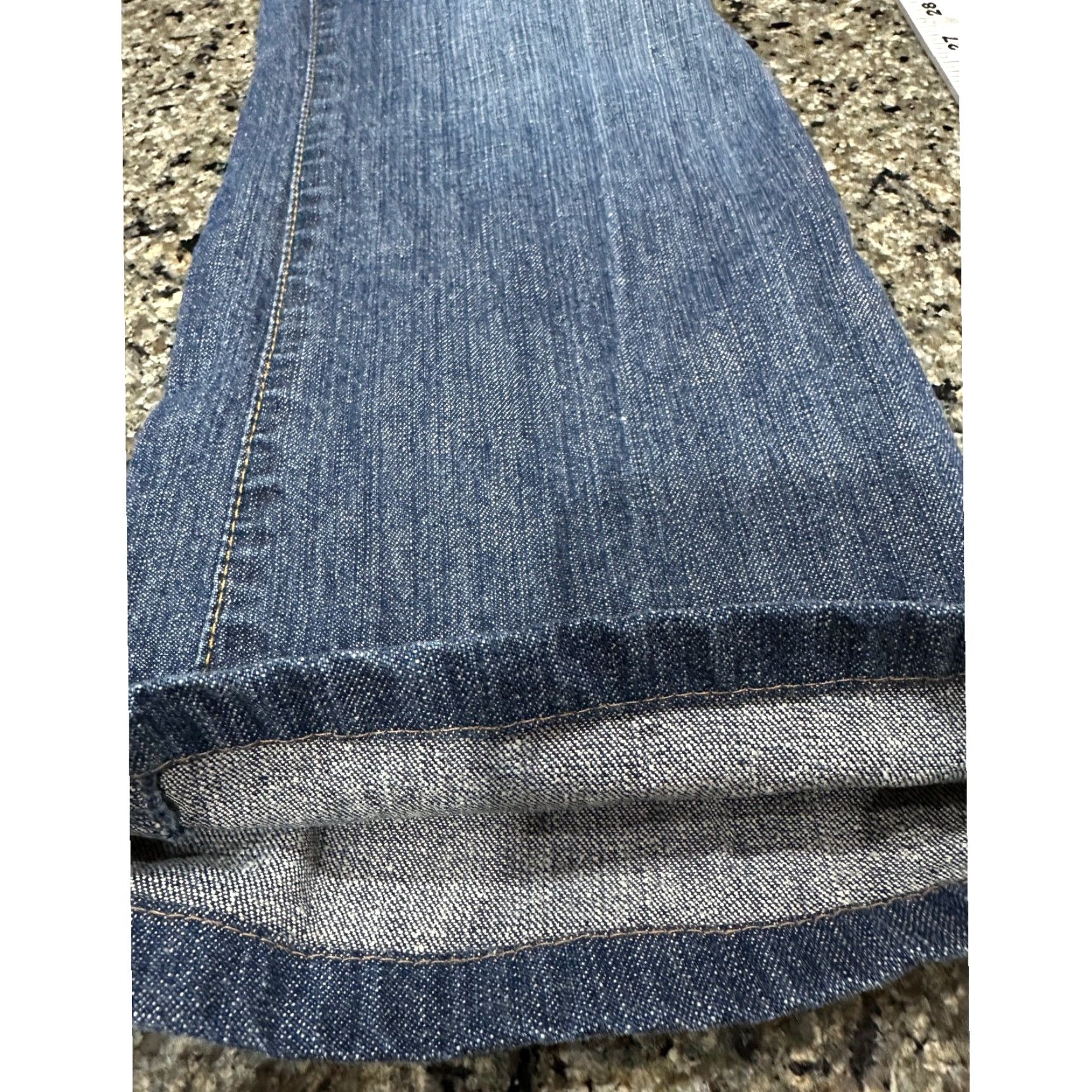 Abercrombie & Fitch VINTAGE Abercrombie & Fitch Jeans Womens 6 Long Bootcut Dark Blue Y2K 90s HEMMED Size 28" / US 6 / IT 42 - 5 Thumbnail
