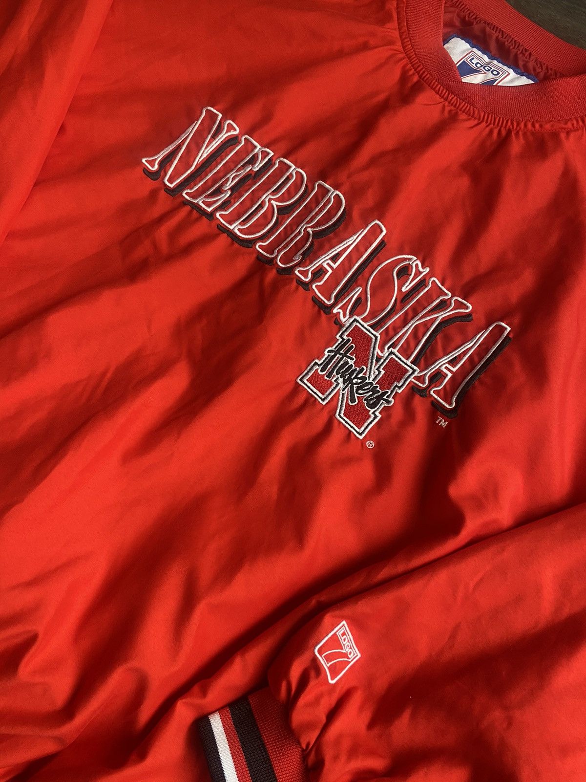 Logo 7 × Vintage Vintage Nebraska Logo 7 Pull Over Jacket Size US XL / EU 56 / 4 - 2 Thumbnail